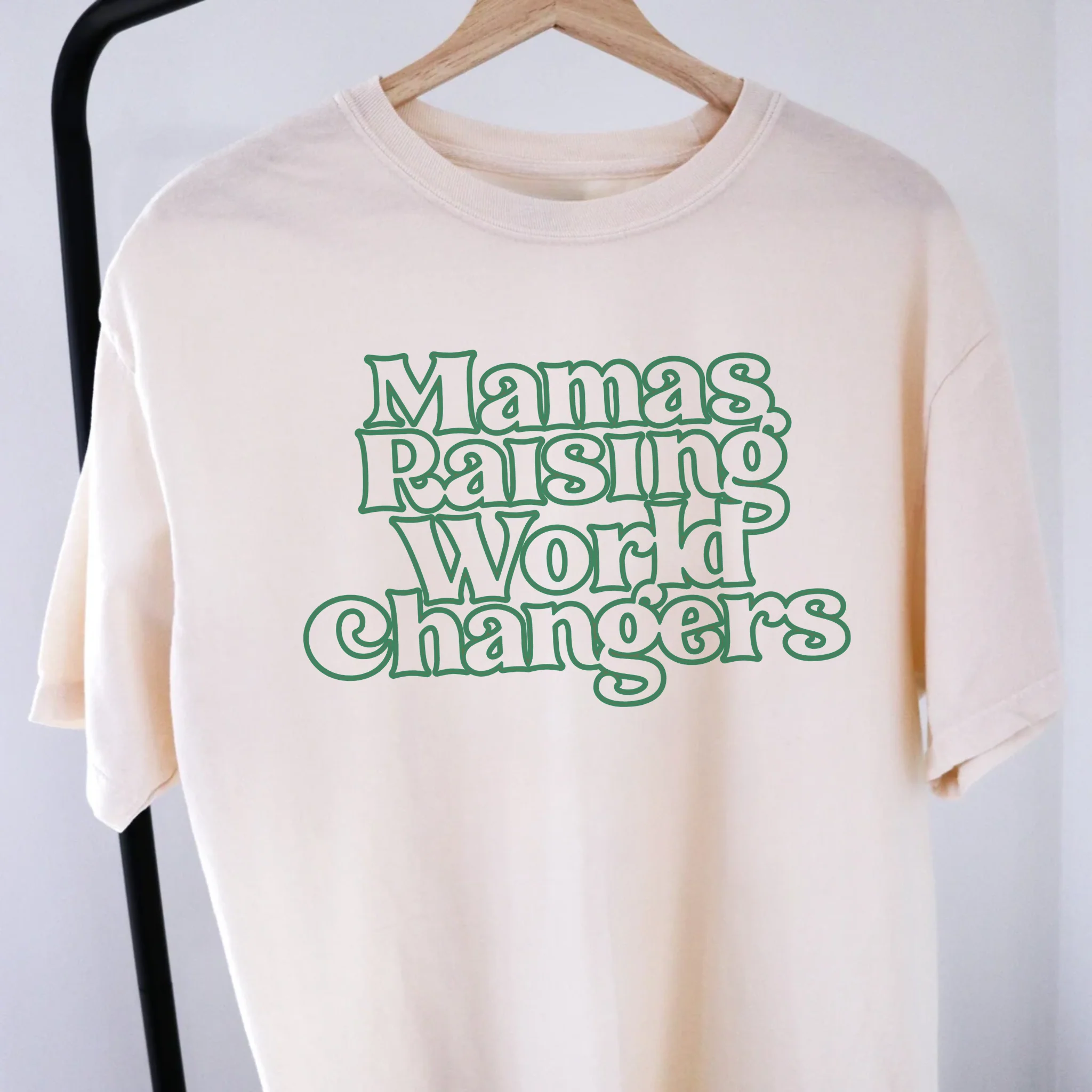 Consistent Mamas Raising World Changers T Shirt Pure
