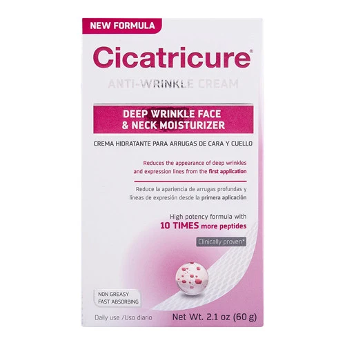Verified Cicatricure Anti Wrinkle Face Cream Neck Moisturizer - 2.1 Oz Fast