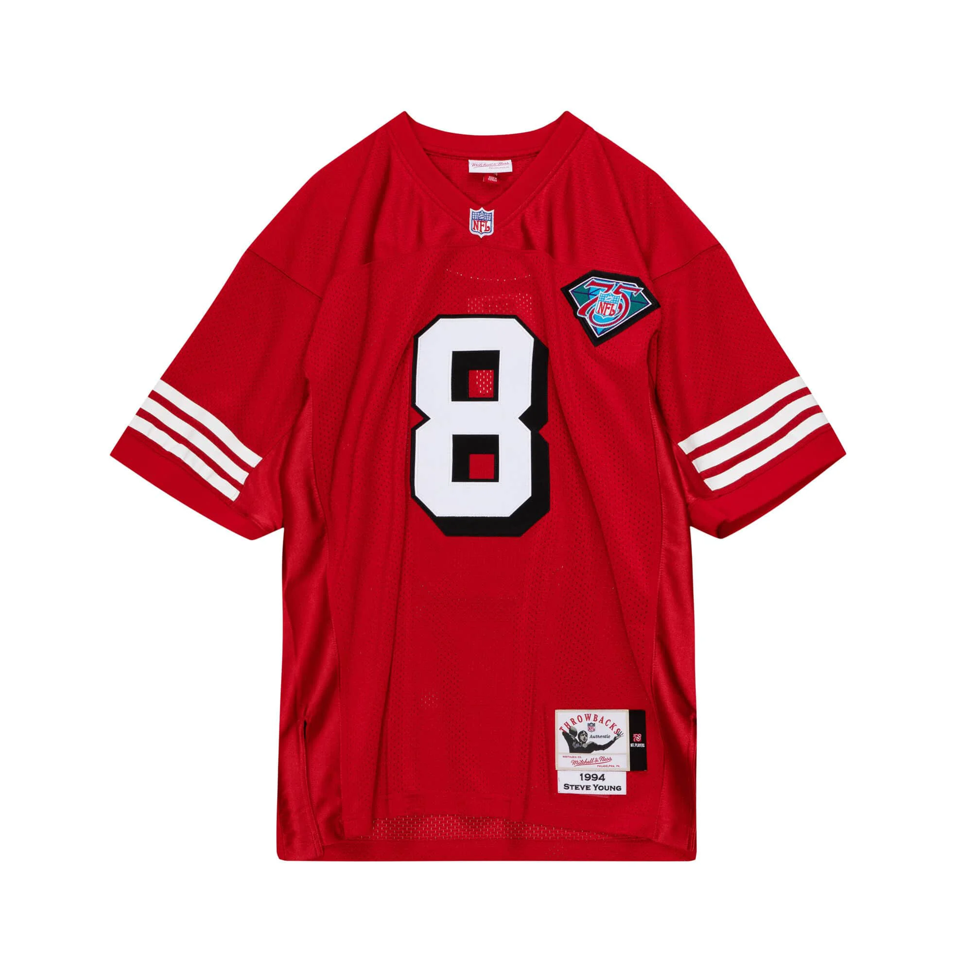 Secure Mitchell Ness NFL Dark Drop Shadow Jersey San Francisco 49Ers 1994 Steve Young Original Design