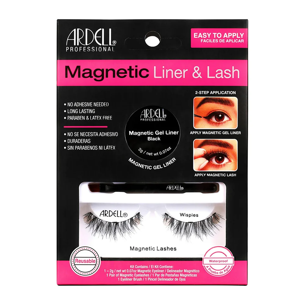 Fine Crafted Ardell Professional Magnetic Gel EyeLiner and Lashes Wispies 1 Ea Organic
