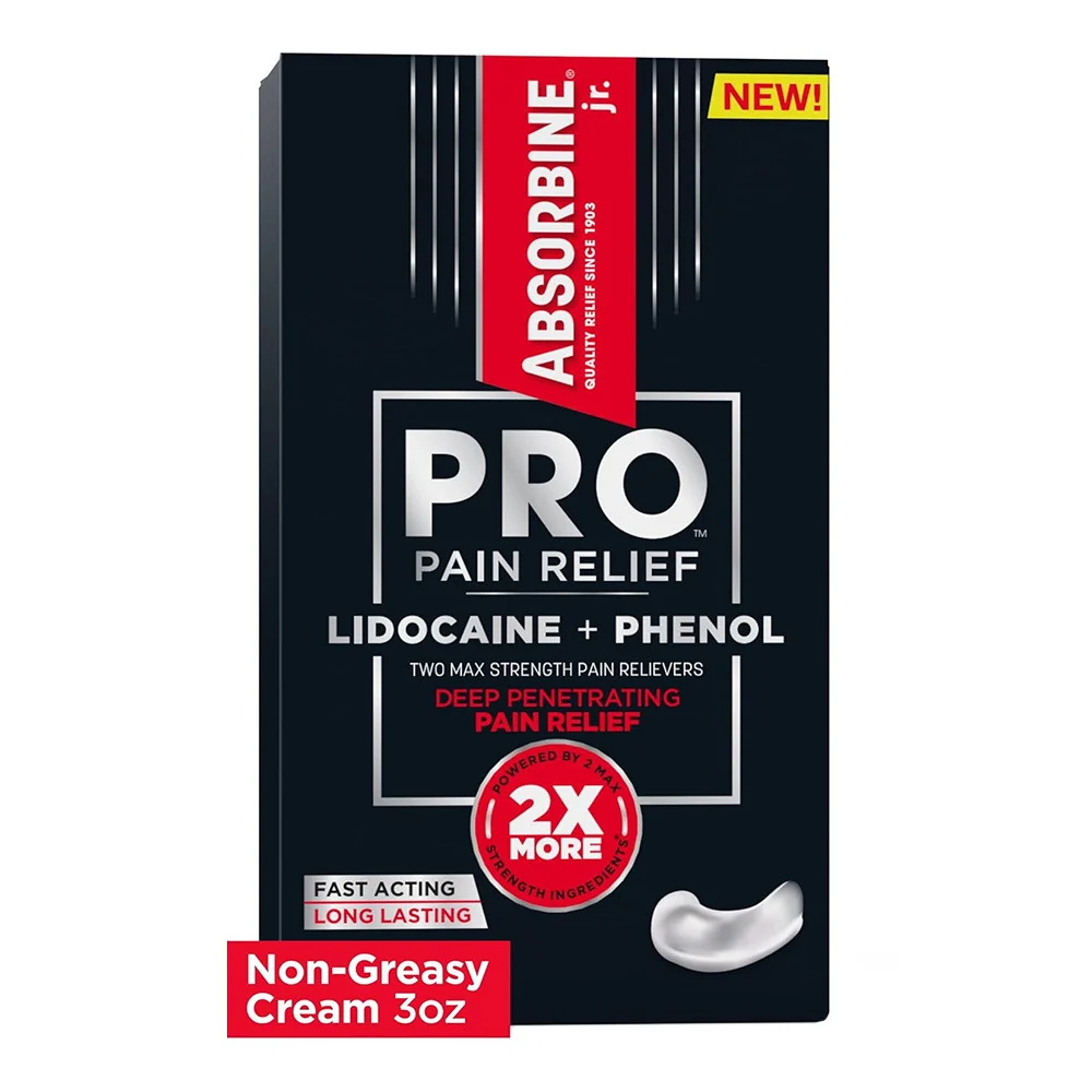 Authentic Absorbine Jr Pro Max Strength Lidocaine Cream Non Greasy 3 Oz Proven