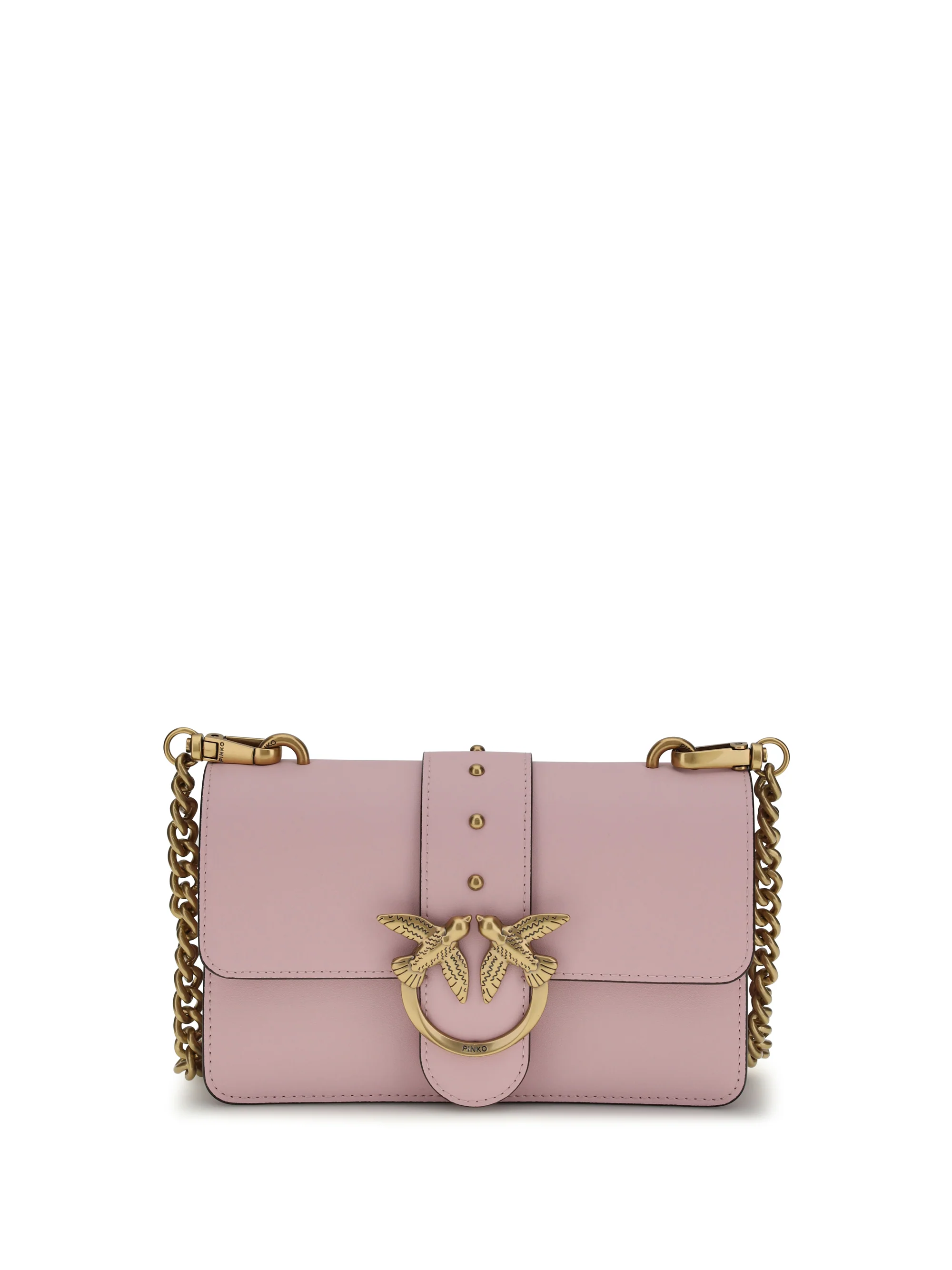 Environmentally Friendly Shoulder Bag Love One Light Pink Antique Gold Advanced