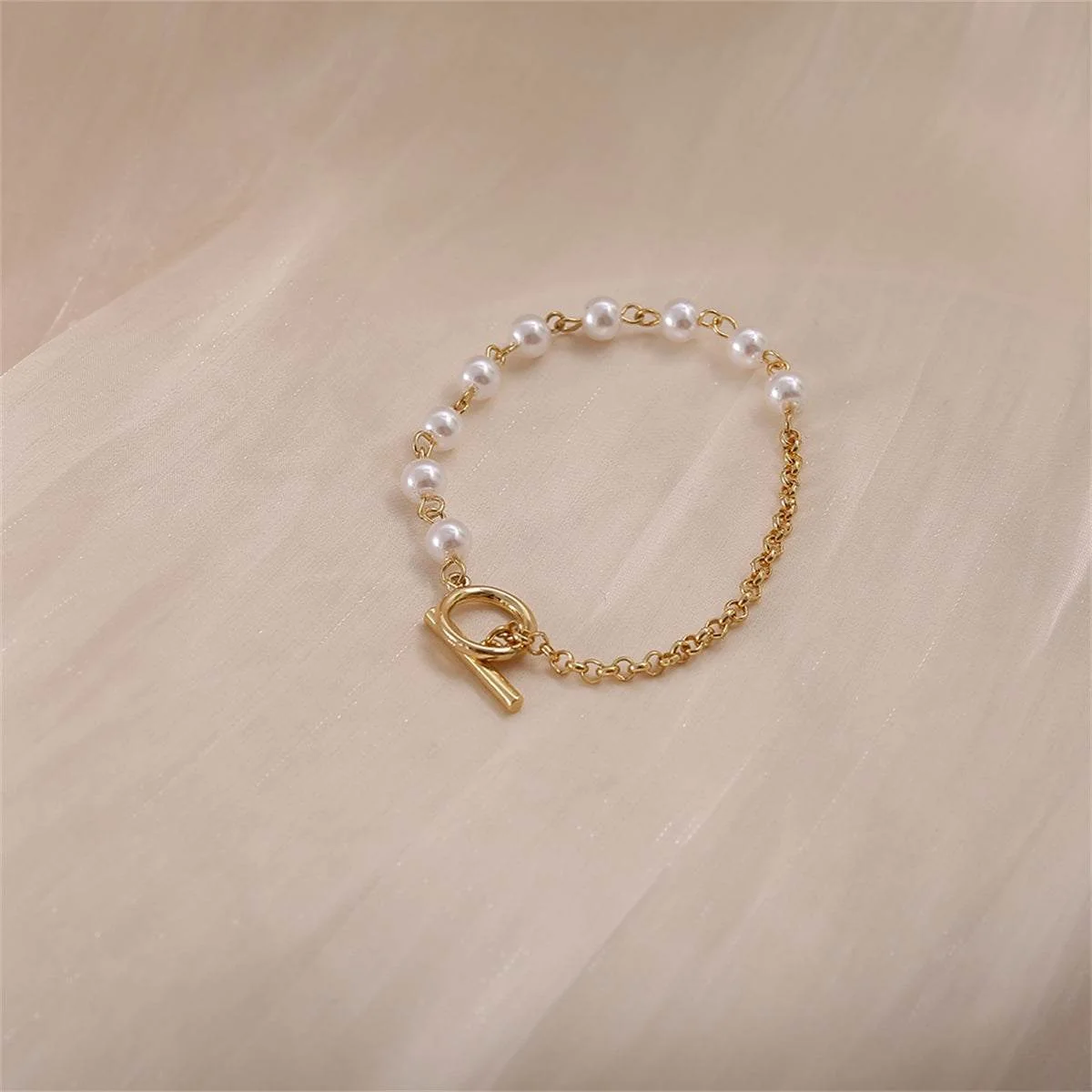 Advanced Pearl Goldtone Bracelet World-Class