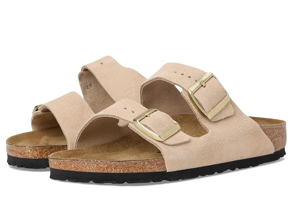 Easy-to-Use Birkenstock Arizona Suede Leather Sandals Narrow Dependable