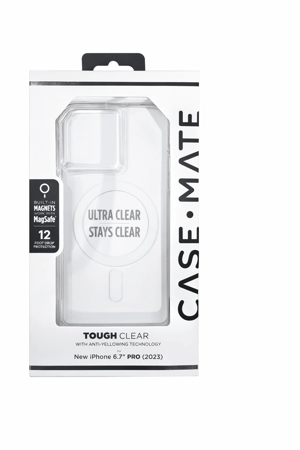 Recyclable Case-Mate Tough Iphone 15 Pro Max Case - Clear 12ft Drop Protection Compatible with Magsafe Magnetic Phone Case for Iphone 15 Pro Max 6.7 Shockproof Cover with Anti Yellowing Anti Scratch Tech Sophisticated