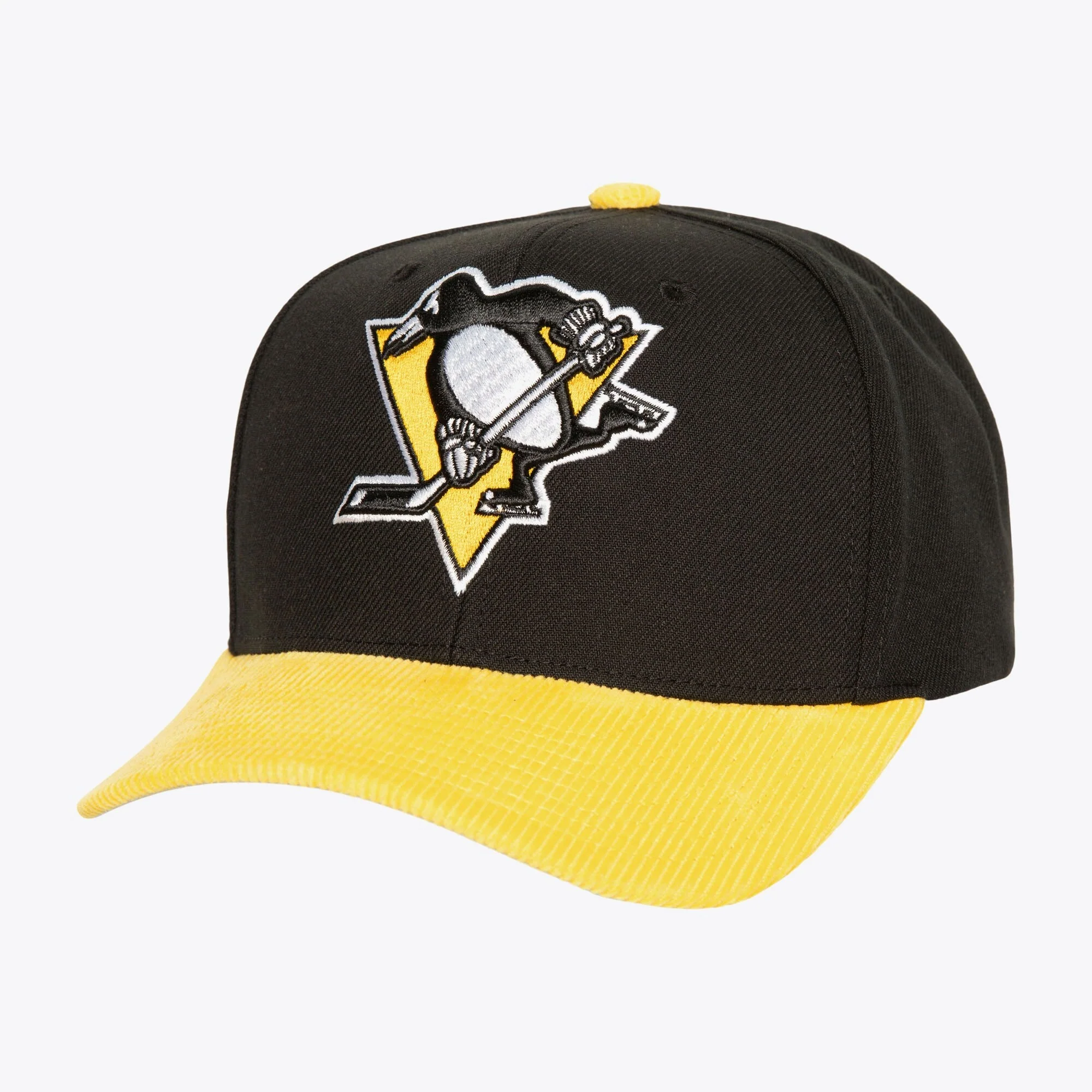 First-Class Mitchell Ness Men's NHL Cord Pro Snapback Penguins Snapback Caps Efficient