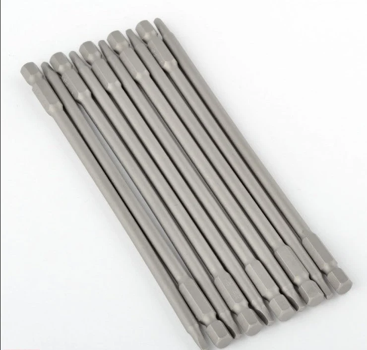 Original Design 10 Pack R1 Double Sided Long Drill Bit 1 4 Hex Slot Driver Natural