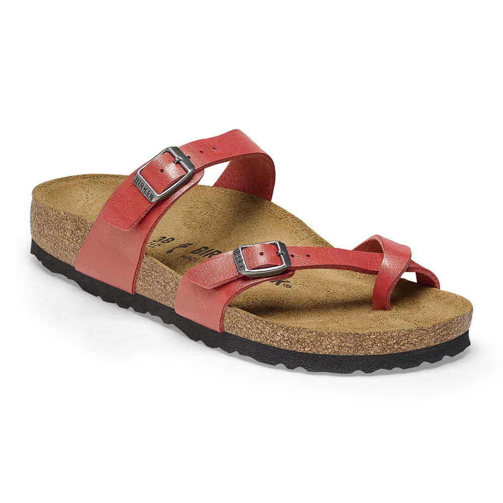 Modern Birkenstock Women's Mayari Birko-Flor Graceful Mars Red Sandals High-Quality