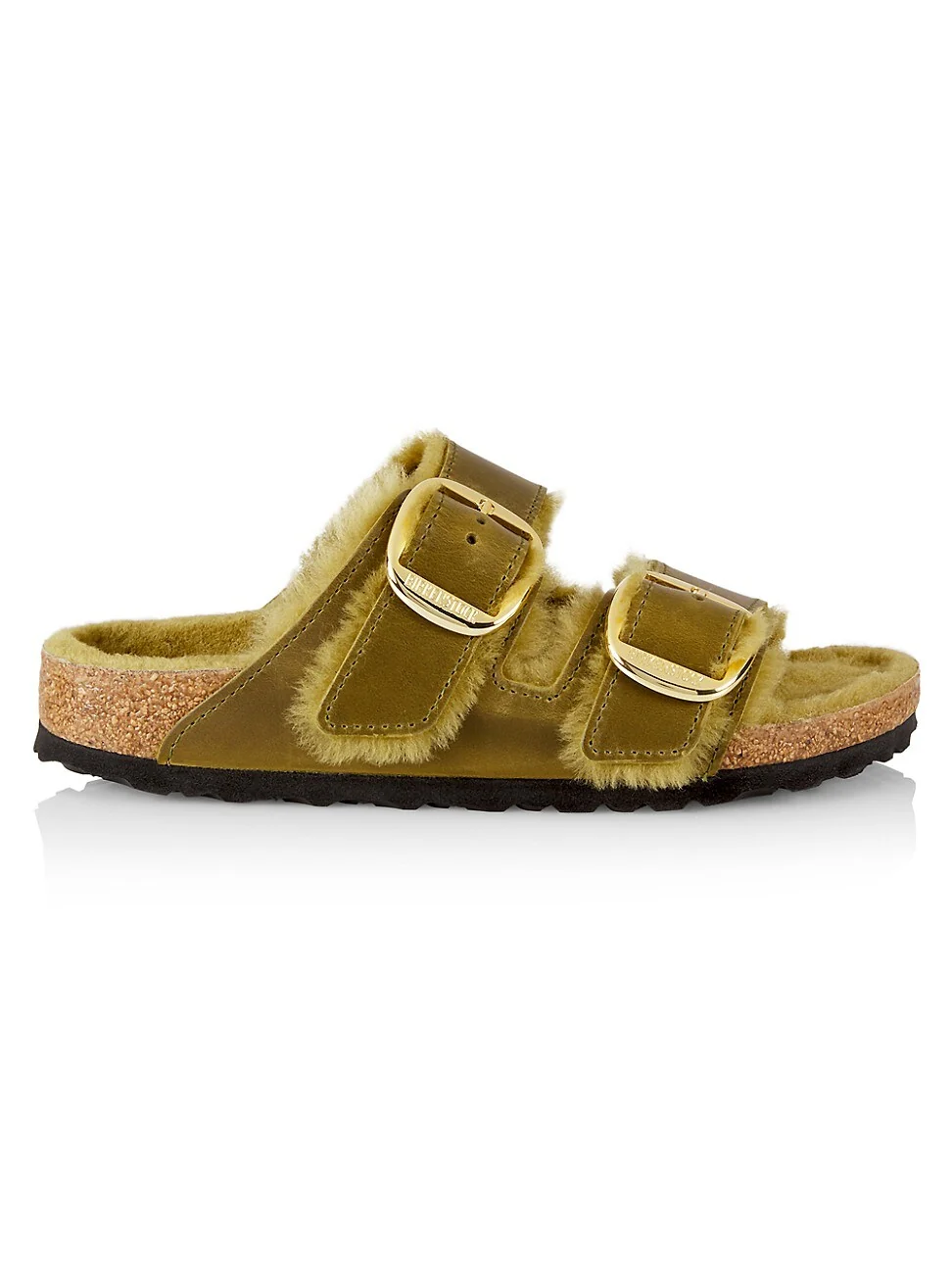 Convenient Birkenstock Unisex Arizona Big Buckle Shearling Olive Original