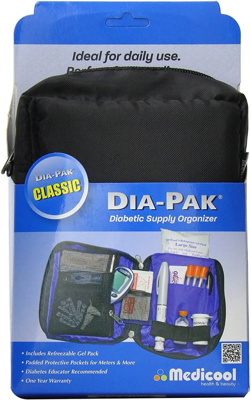 Modern Madecool Dia Pak Diabetic Classic Travel Organizer Blue - 1 Ea Sophisticated