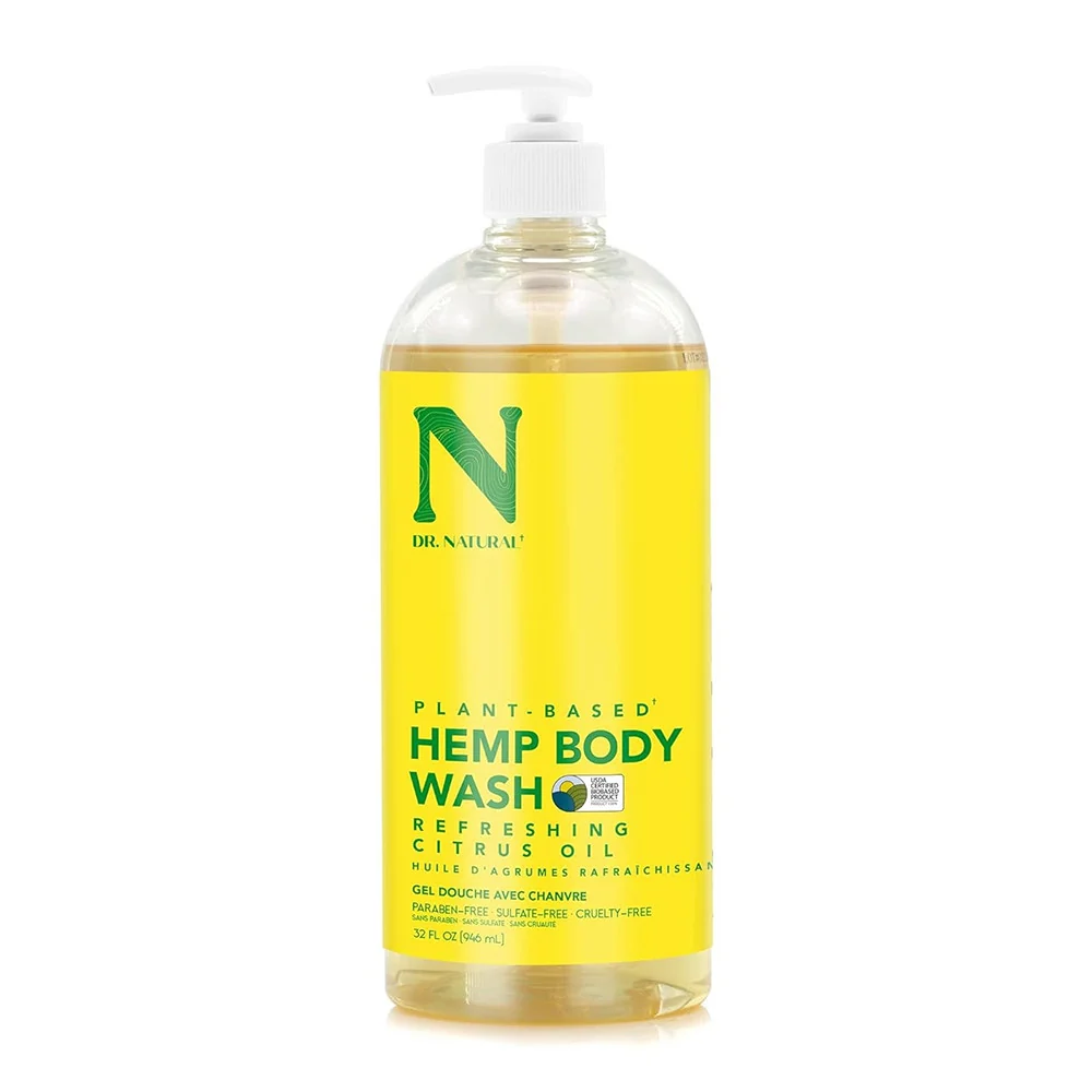 Flexible Dr Natural Pure Hemp Body Wash with Citrus 32 Oz Eco-Friendly