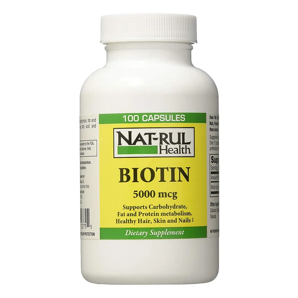 Modern Natrul Health Biotin 5000Mg Capsules - 100 Ea Fast