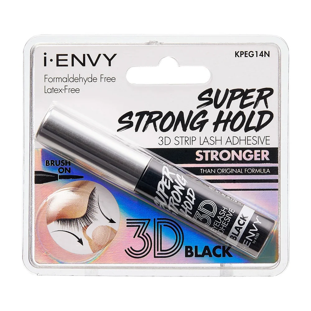 Specialty Kiss I Envy Eyelash Adhesive 3D Super Strong Hold Black 1 Ea Long-Lasting