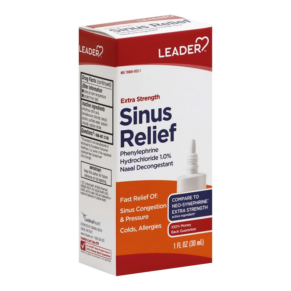 Secure Leader Extra Strength Sinus Relief Nasal Spray 1 Oz Elite