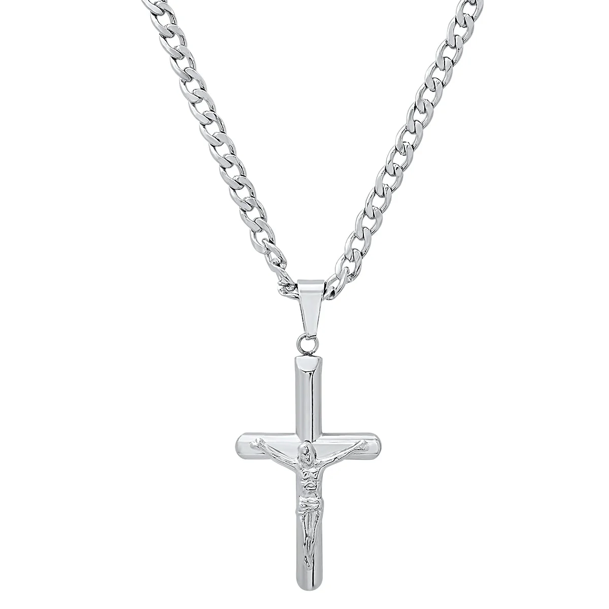 Specialty Stainless Steel Tube Crucifix Pendant Efficient