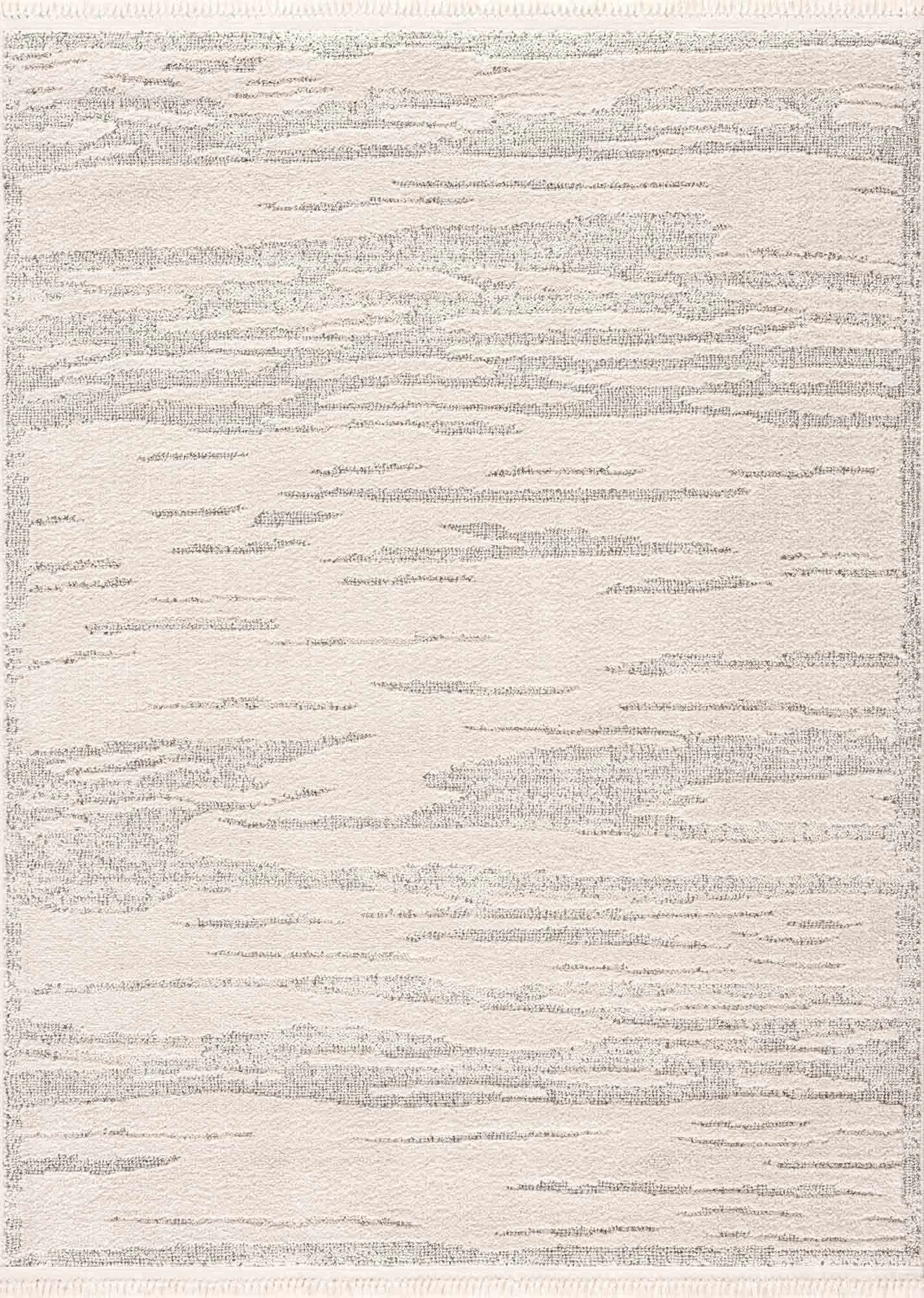 Genuine Lave Bone Area Rug - Detailed