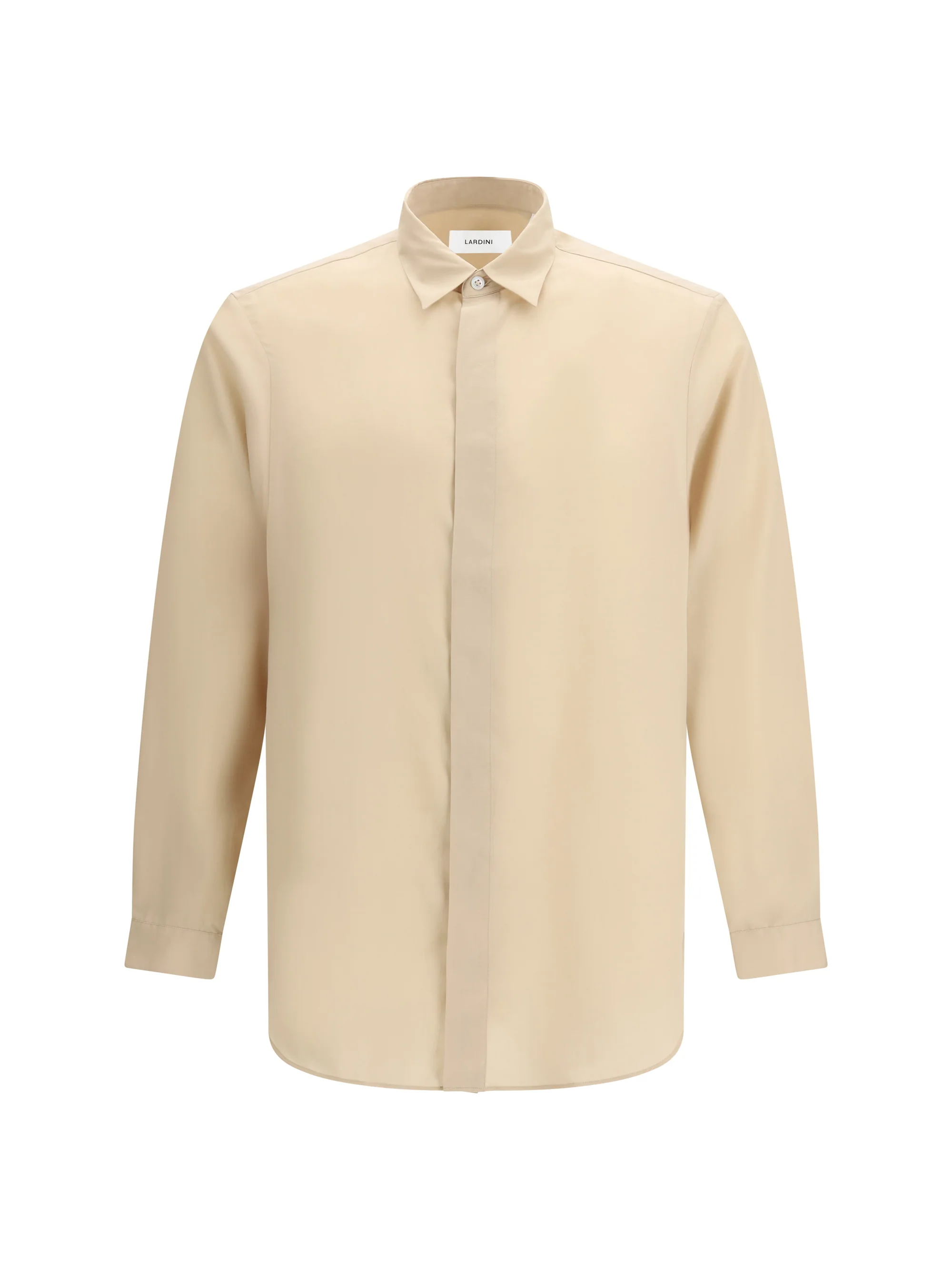 Eco-Friendly Shirt Ricerca Beige Smooth