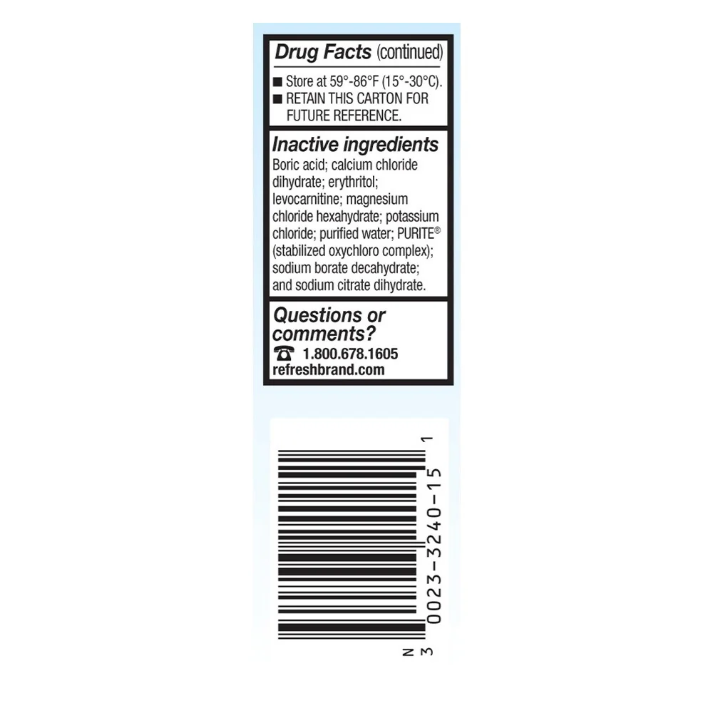 Breathable Allergan Optive Lubricant Eye Drops - 15 Ml Classic