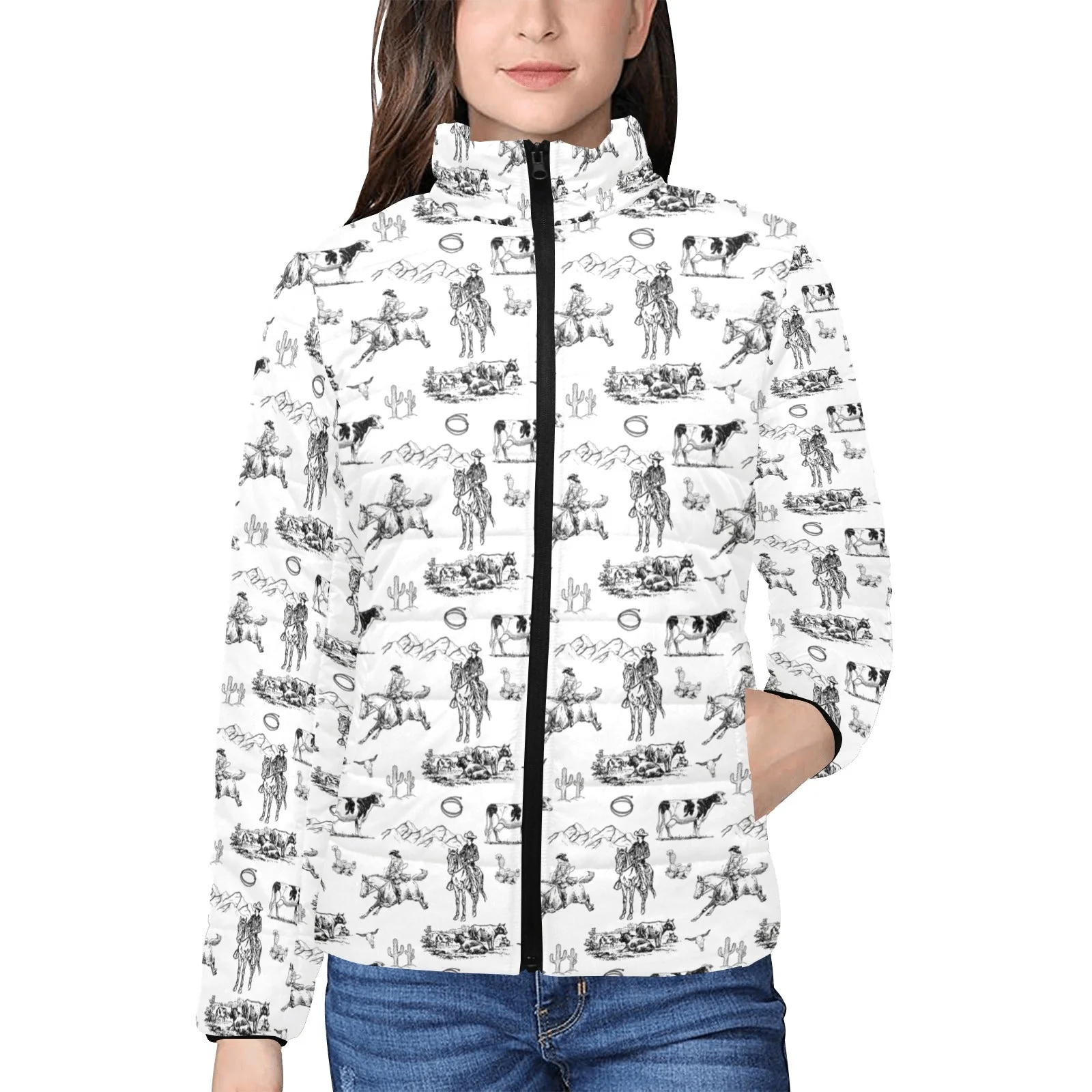 High-Grade Ranch Life Women's Puffy Bomber Jacket Exclusive