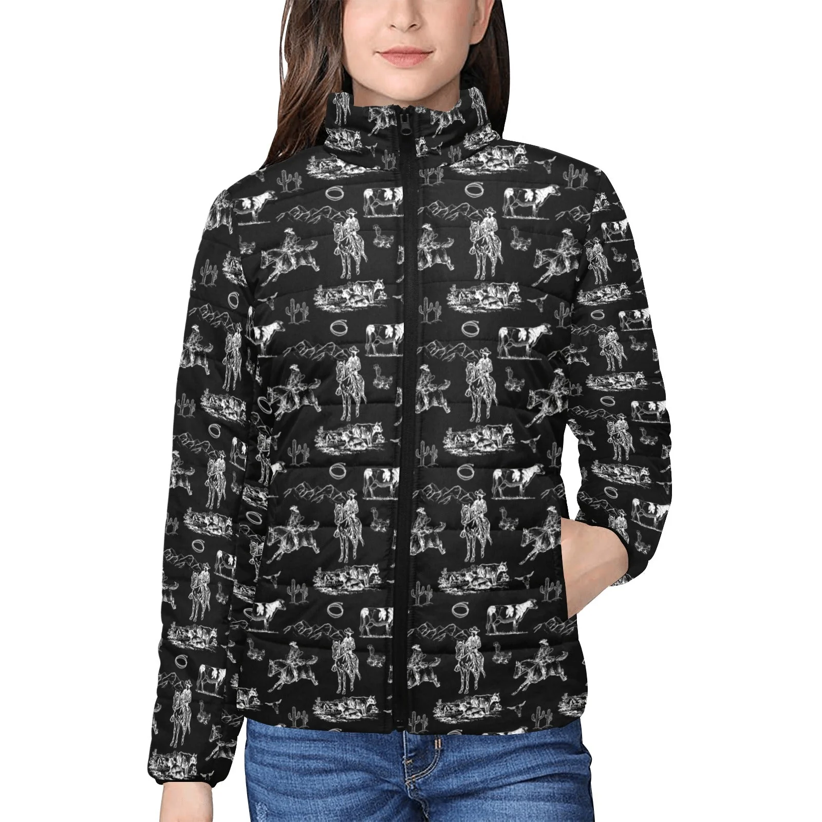 Prestigious Ranch Life Women's Puffy Bomber Jacket Proven