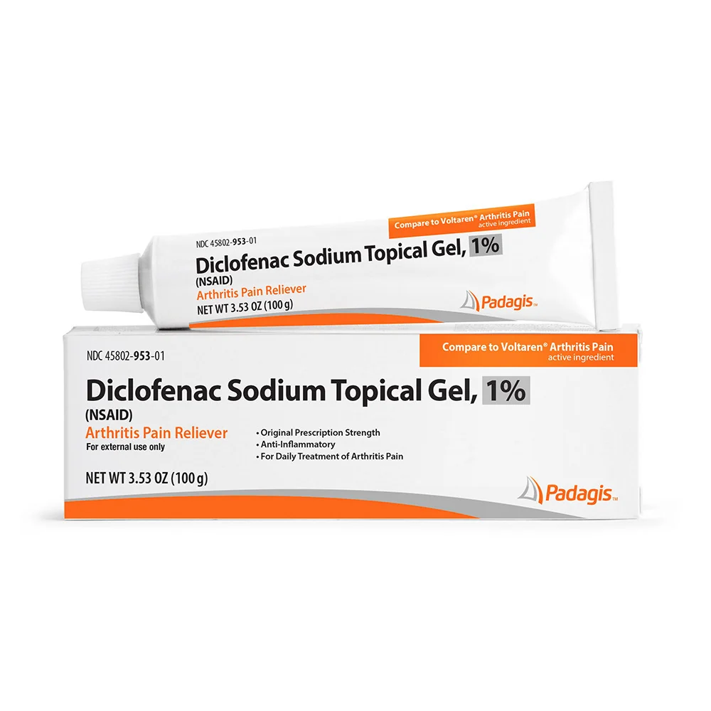 Premium Material Diclofenac Sodium Topical Gel 1 Percent Arthritis Pain Relief 3.53 Oz Consistent