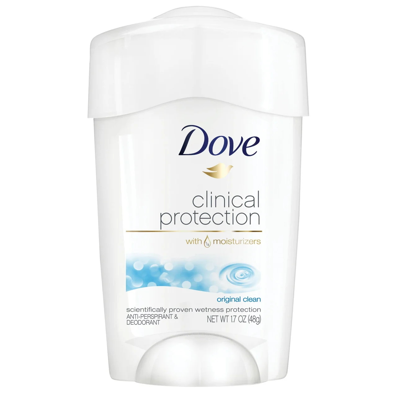 Environmentally Friendly Dove Clinical Protection Antiperspirant Deodorant Clean - 1.7 Oz Minimalist