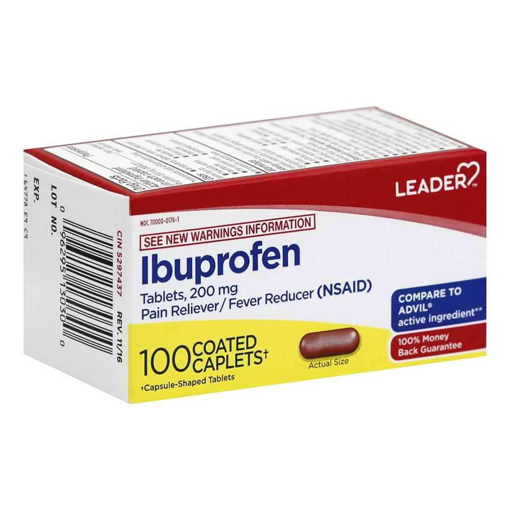 Modern Leader Ibuprofen 200 Mg Pain Reliever And Fever Reducer Caplets 100 Ea Responsible
