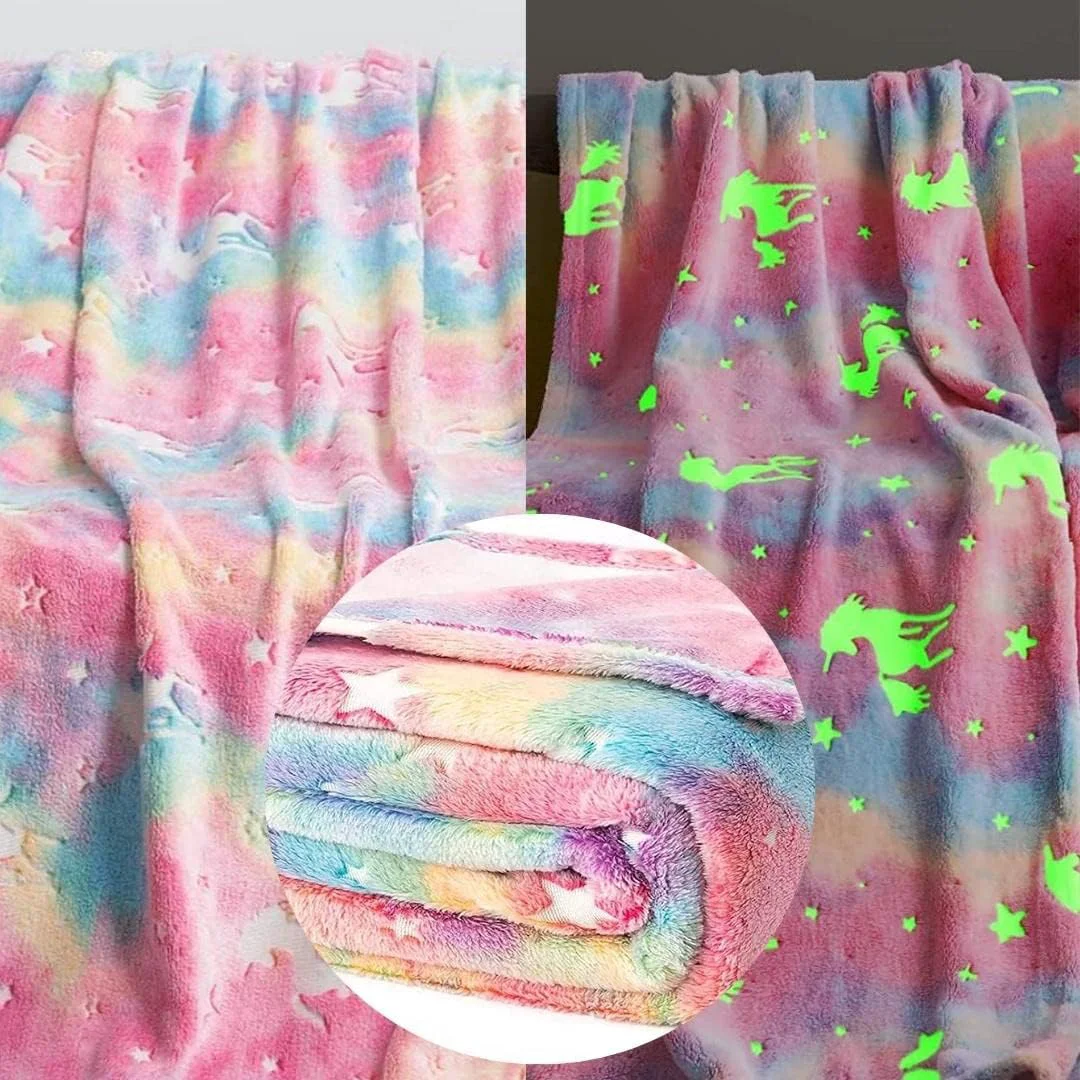 Outstanding Glow in the Dark Blankets Pillows Luxury