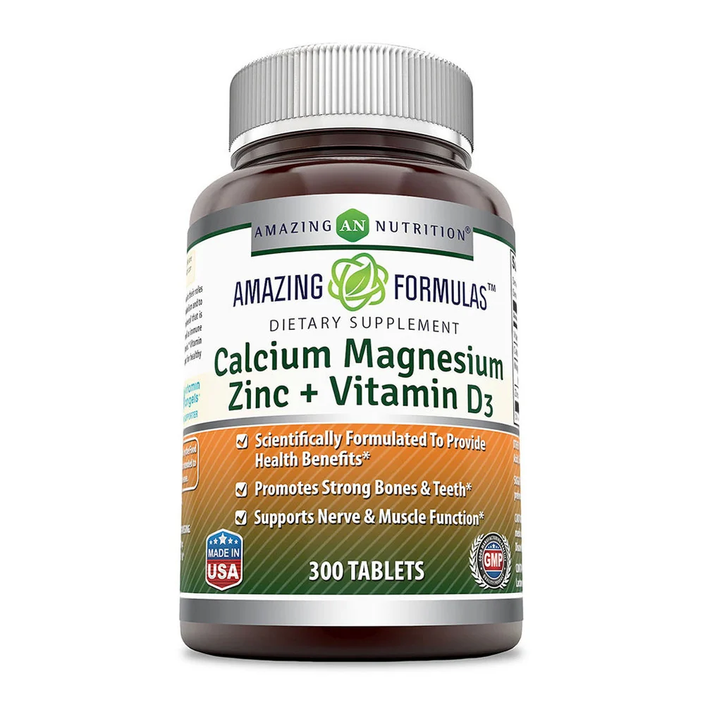 Stylish Nutrition Formulas Calcium Magnesium Zinc D3 Capsules 300 Ea Fine Crafted