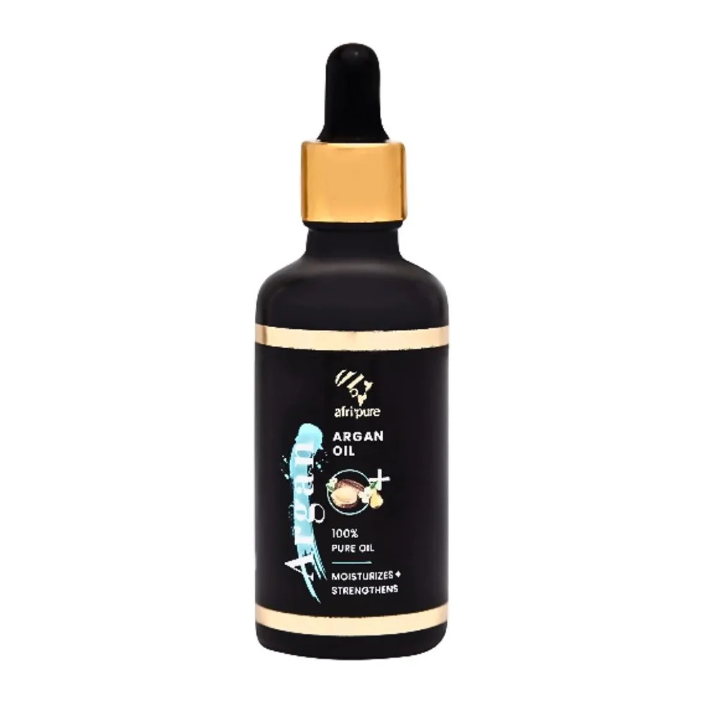 Fine Crafted Afripure Pure Argan Oil for Moisture and Strength Hair 1.7 Oz Long-Lasting