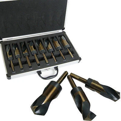 Professional 8 Piece Silver and Deming Large Drill Bit Set Proven
