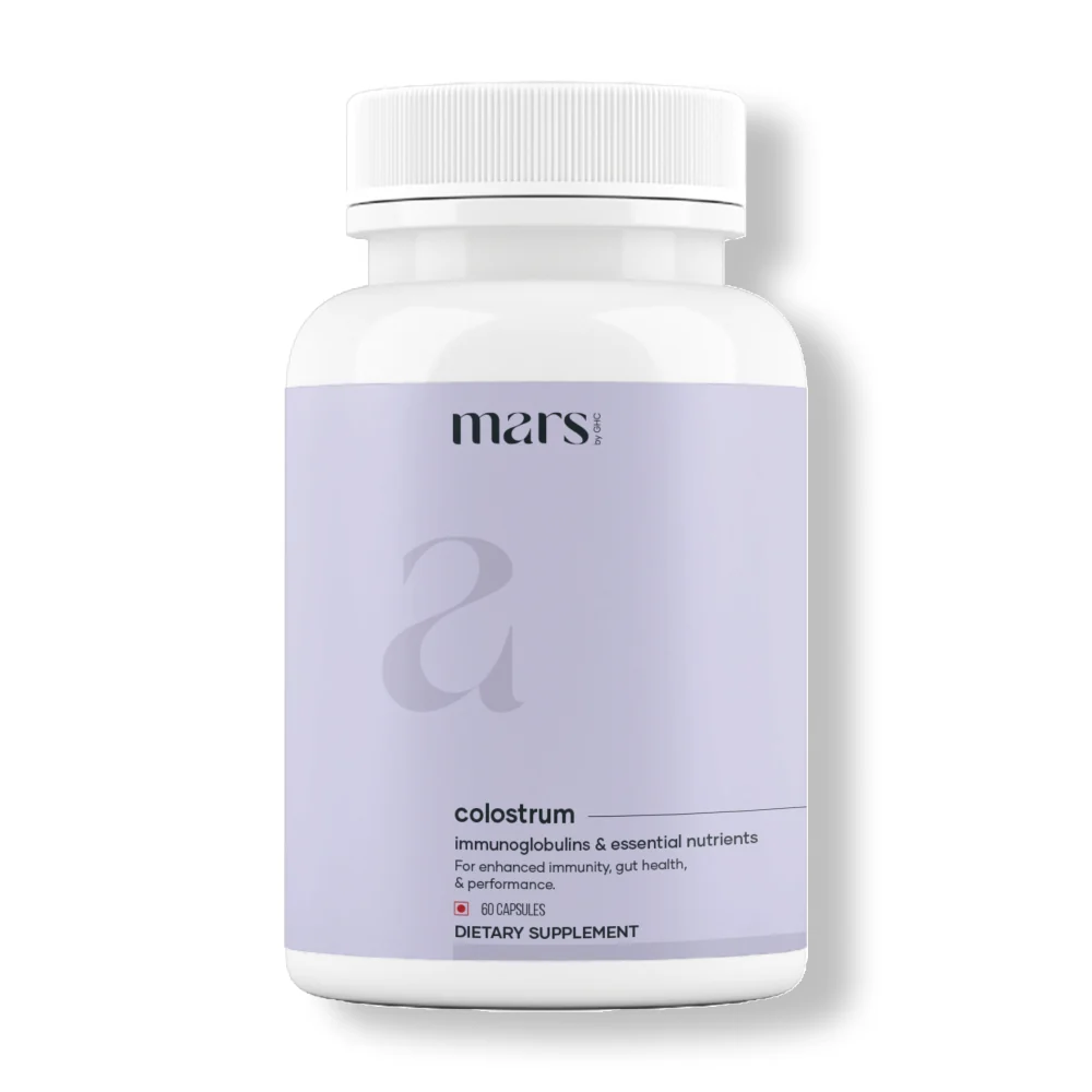 Official Mars Colostrum Capsules – Immune Boost Gut Health and Muscle Recovery Support High-Quality
