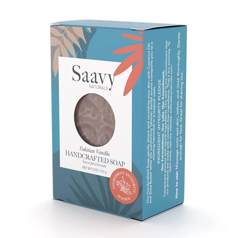 Fast Saavy Naturals Tahitian Vanilla Handcrafted Soap 5 Oz Responsible