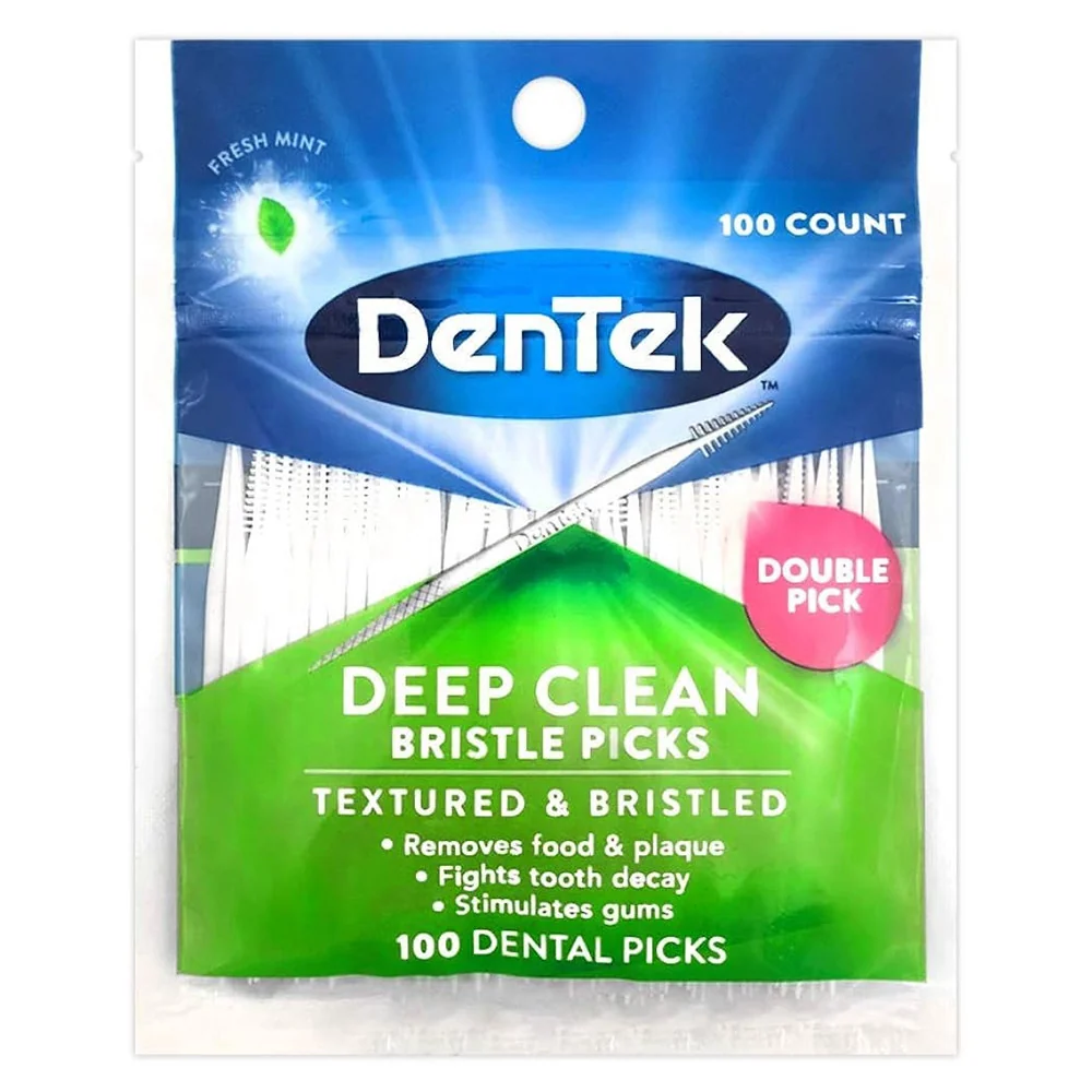 DenTek Deep Clean Bristle Picks 100 Ea Smooth