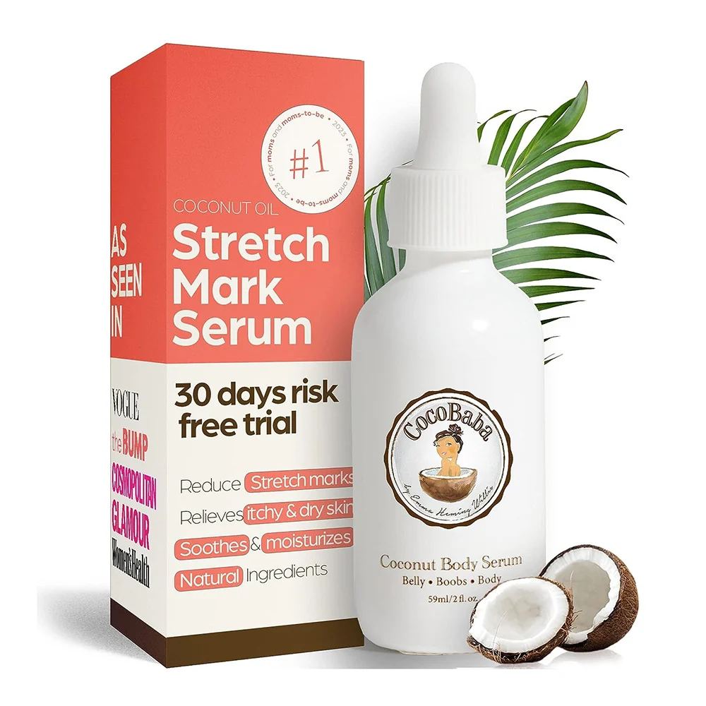 Official CocoBaba Coconut Oil Stretch Mark Serum 2 Oz Casual