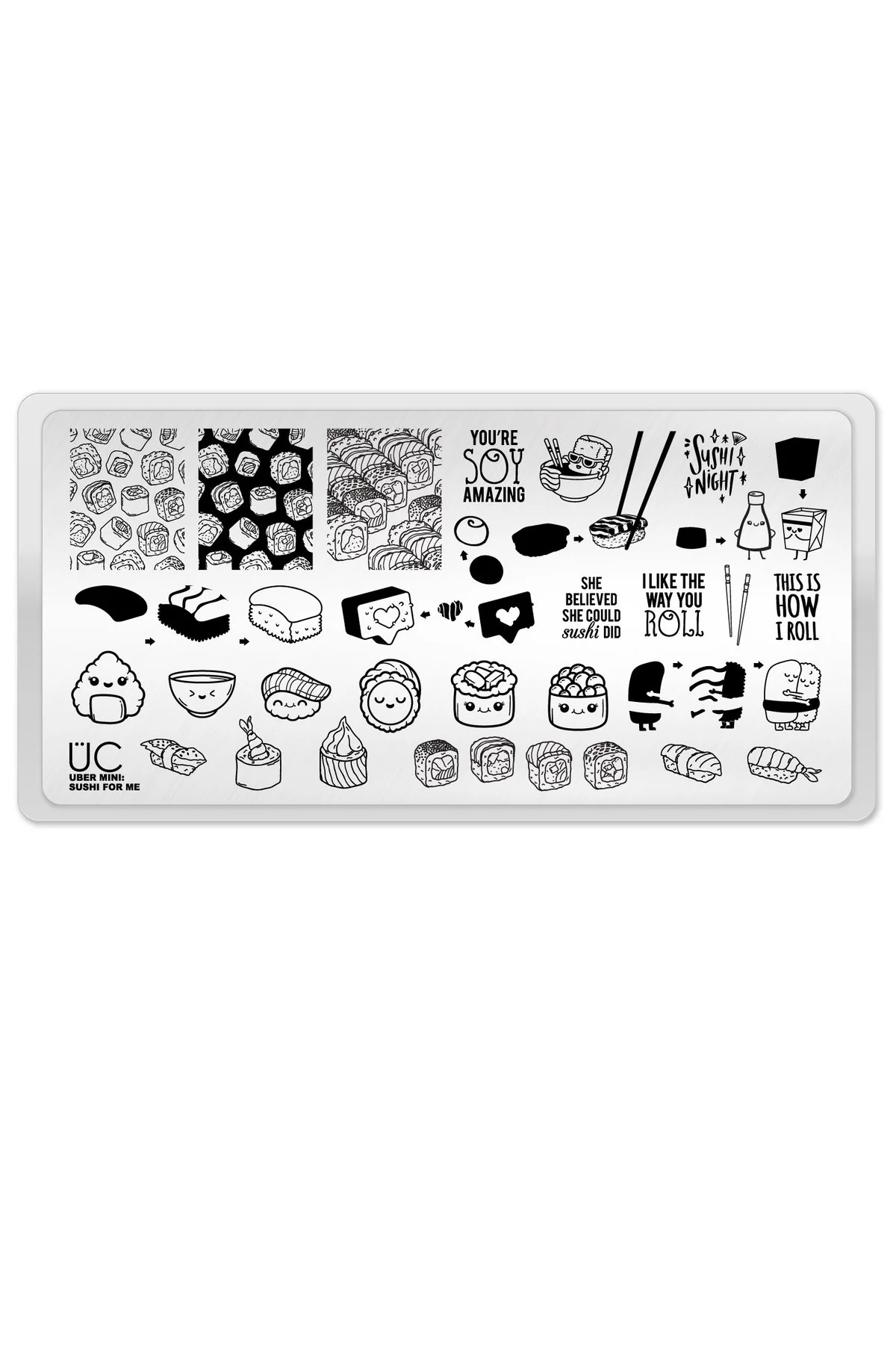 Specialty Sushi For ME - Uber Chic Mini Stamping Plate High-Quality