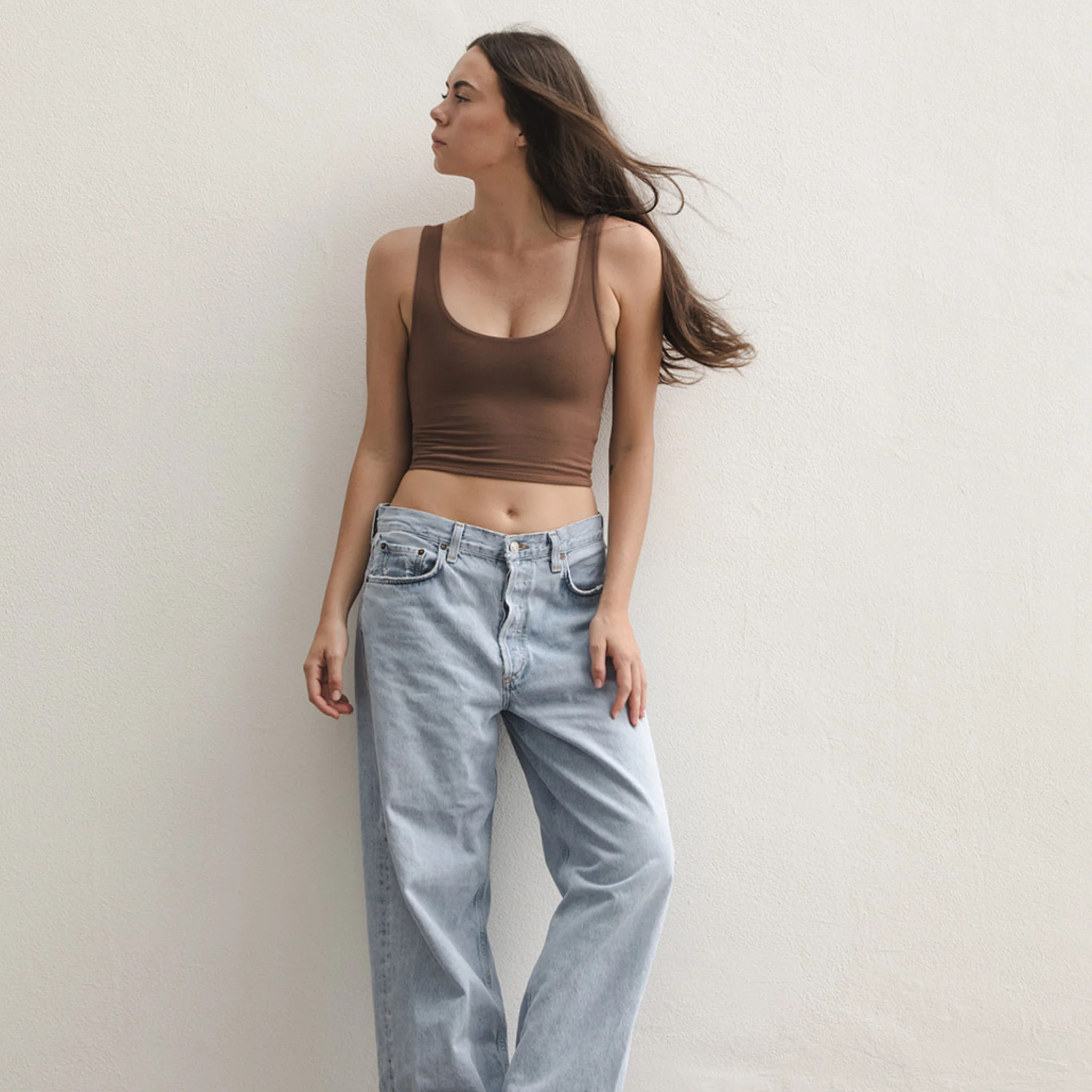 Carefully Designed The Devon - Double Layer Scoop - Dark Nude Minimalist