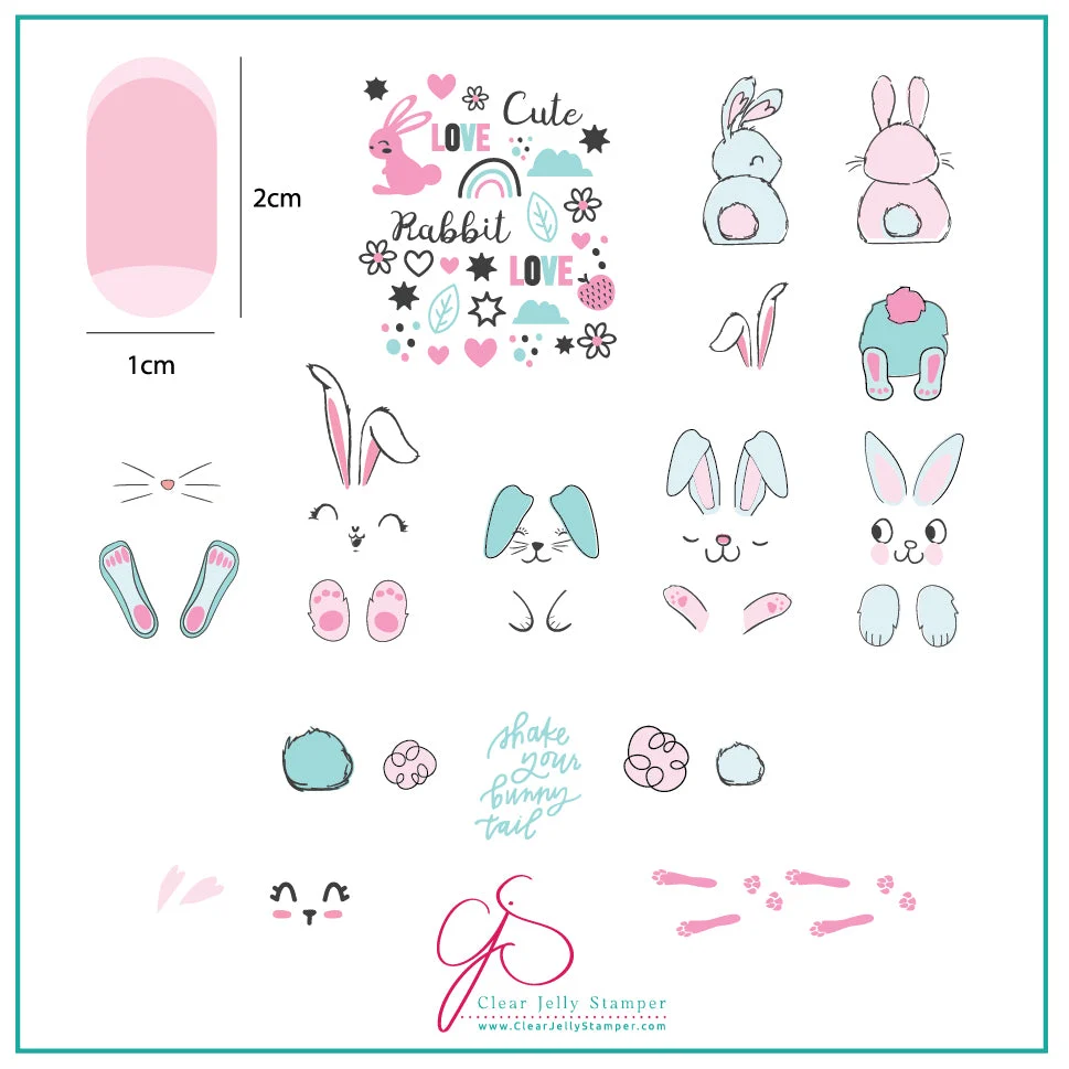 Functional Bunny Bits CjS-H-53 - CJS Medium Stamping Plate Easy-to-Use