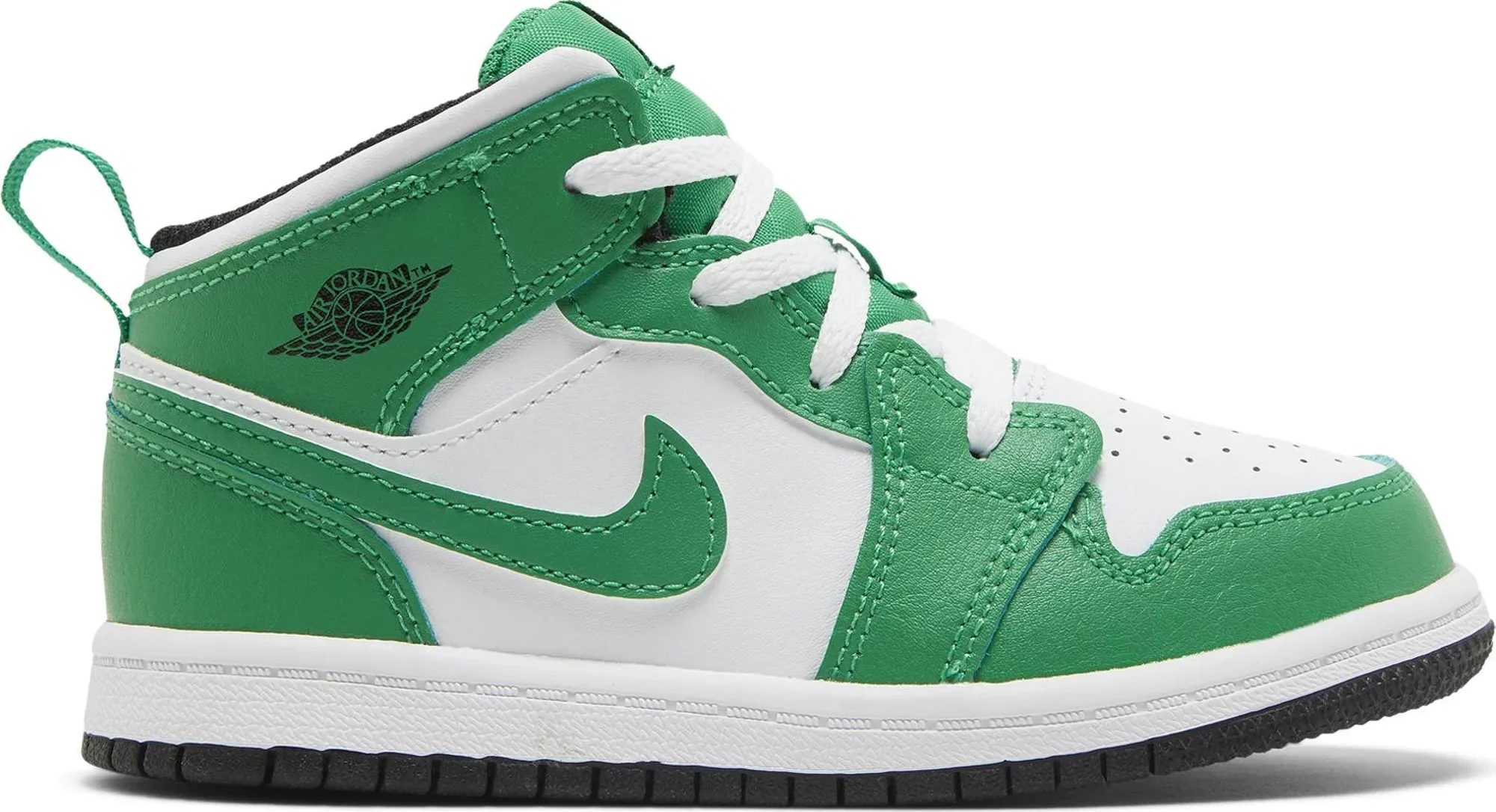 Organic Air Jordan Toddlers Retro 1 Mid 'Lucky Green' Td Sneakers Carefully Designed