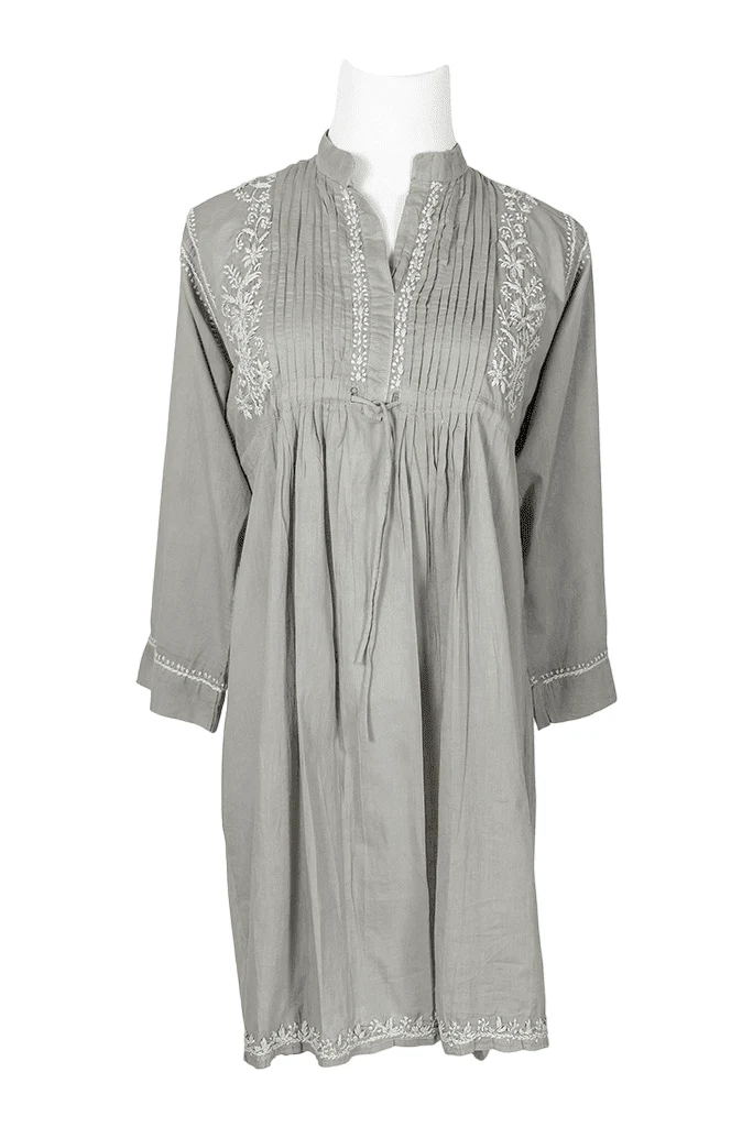 Professional La Chic Women s Embroidered Cotton Tunic Top Artisan