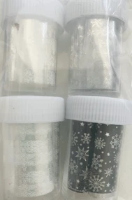 Contemporary Snowflake Foil Set of 4 Fast