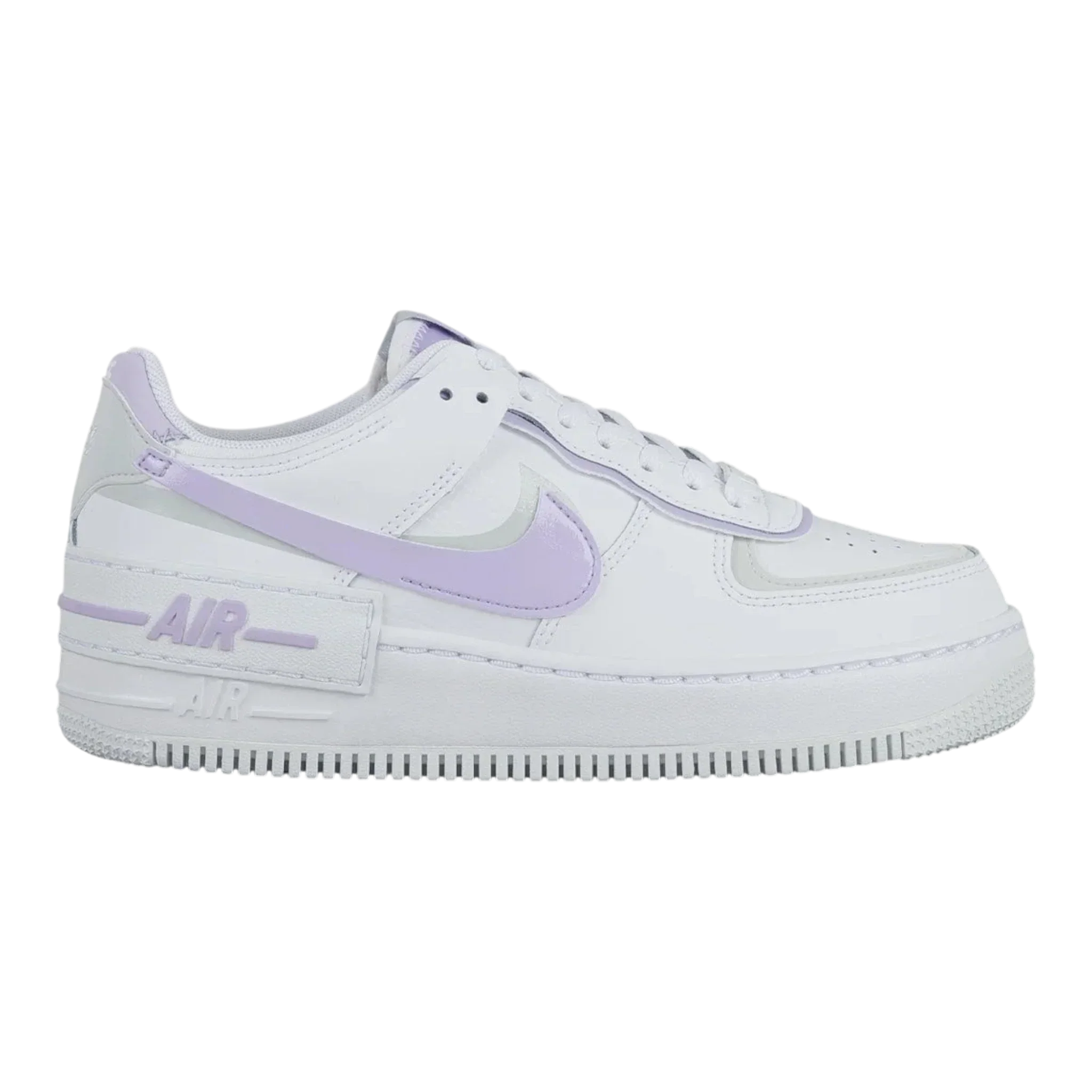 Safe Nike Air Force 1 Shadow Women's Sneakers — White Lilac Bloom Low-Top Trendy