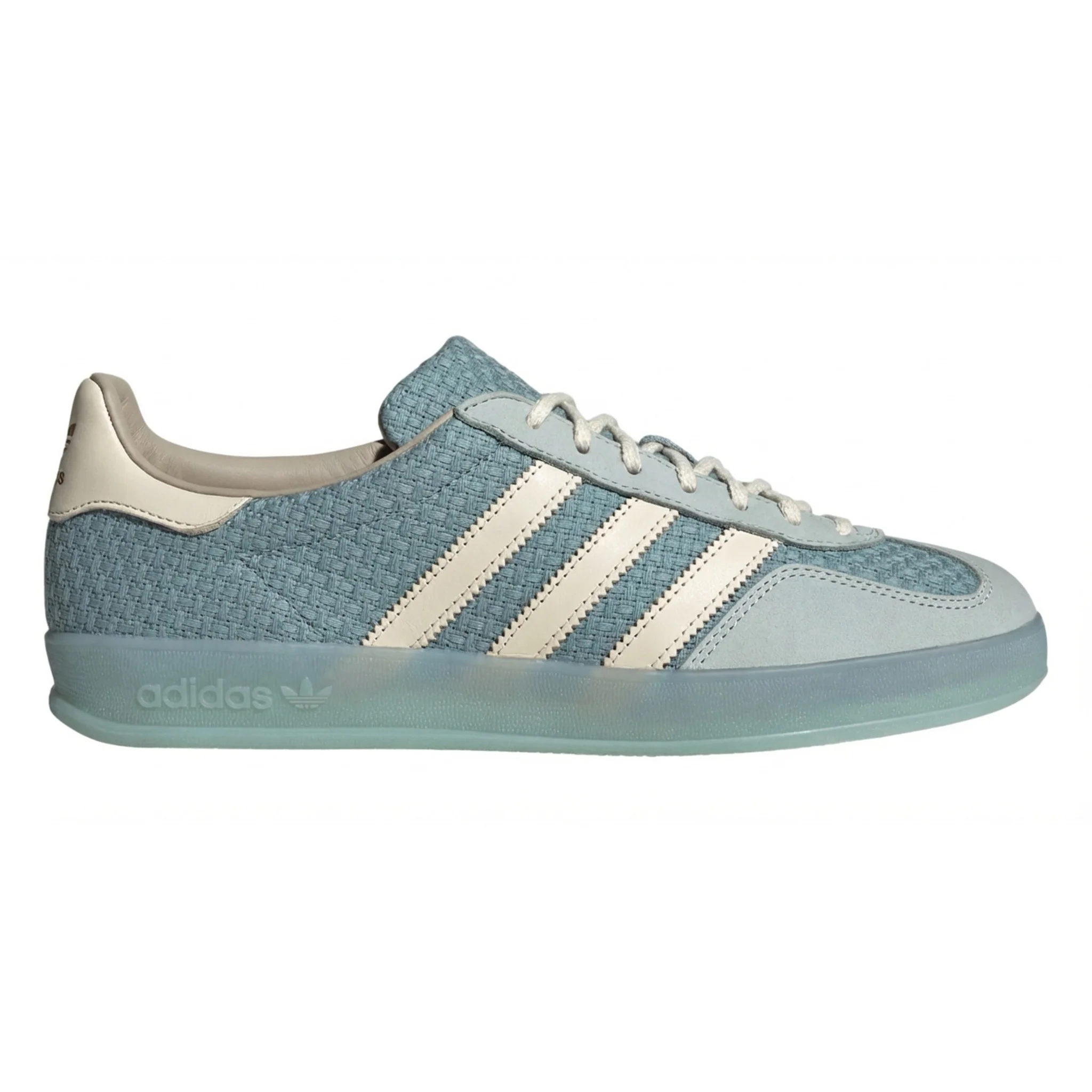 Recyclable adidas Men's Gazelle Indoor 'Cotton Weave Pack Blue' Pure