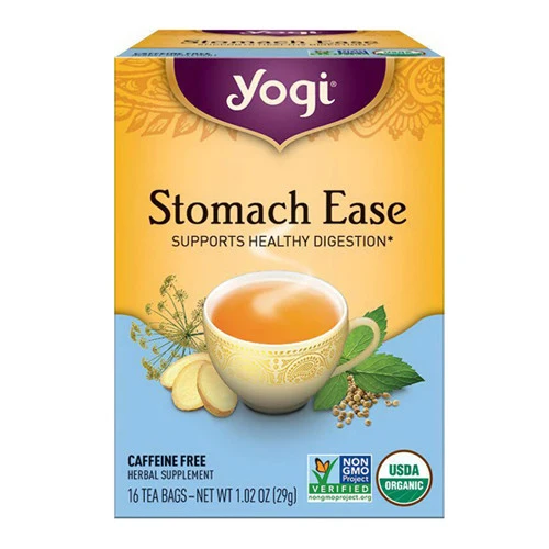 Certified Yogi Stomach Ease Herbal Supplement Tea Bags - 16 Ea Modern