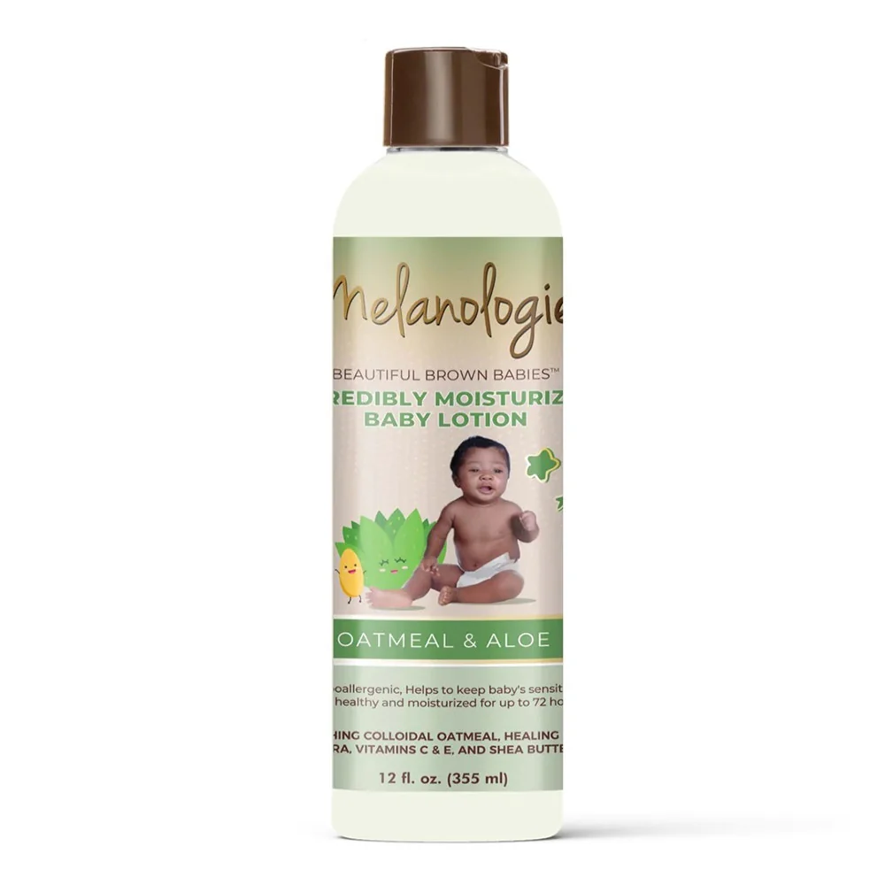 High-Quality Melanologie Incredibly Moisturizing Baby Lotion Oatmeal and Aloe 12 Oz Versatile