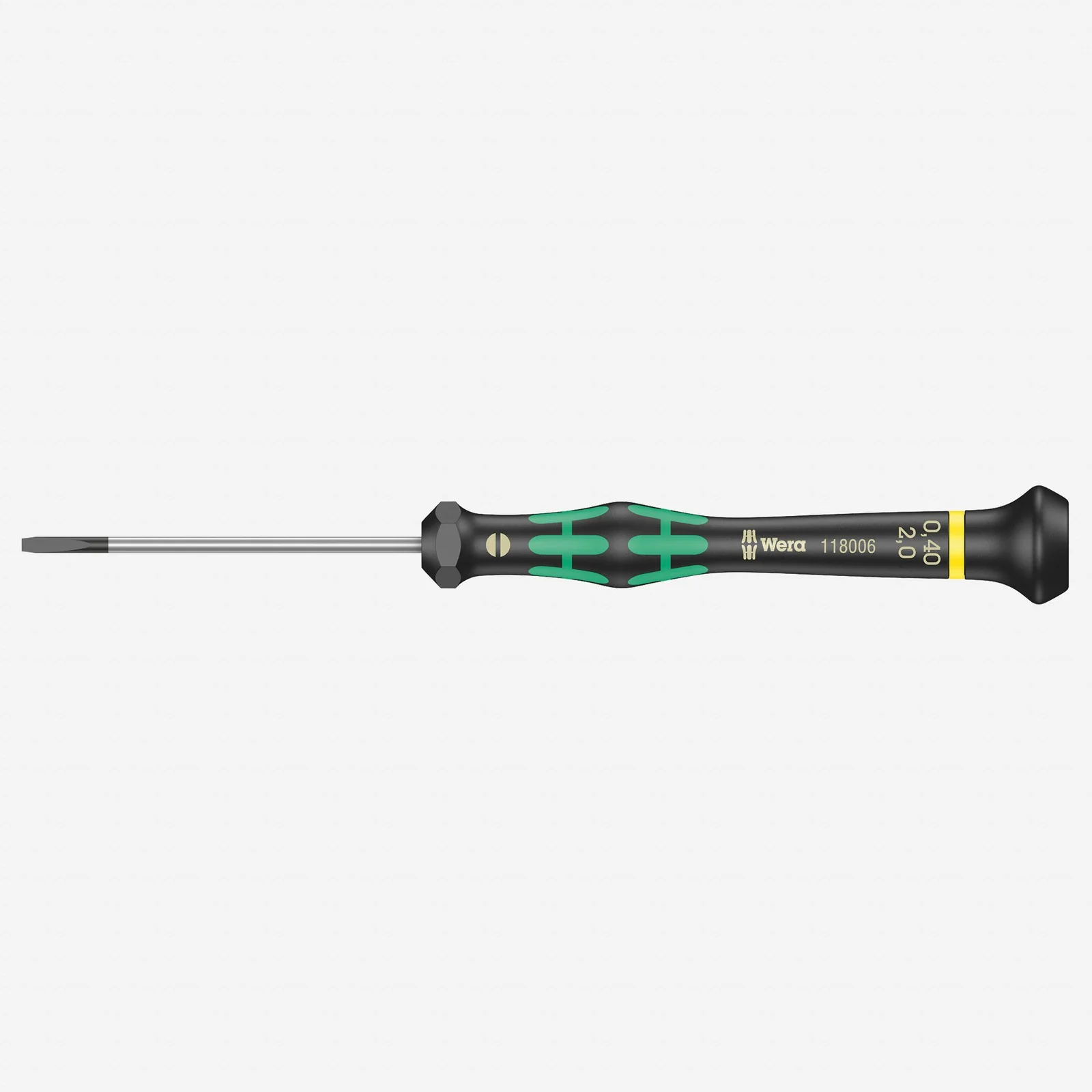 Enhanced Wera 118006 2 x 60mm Kraftform Micro Slotted Precision Screwdriver 05118006004 Official