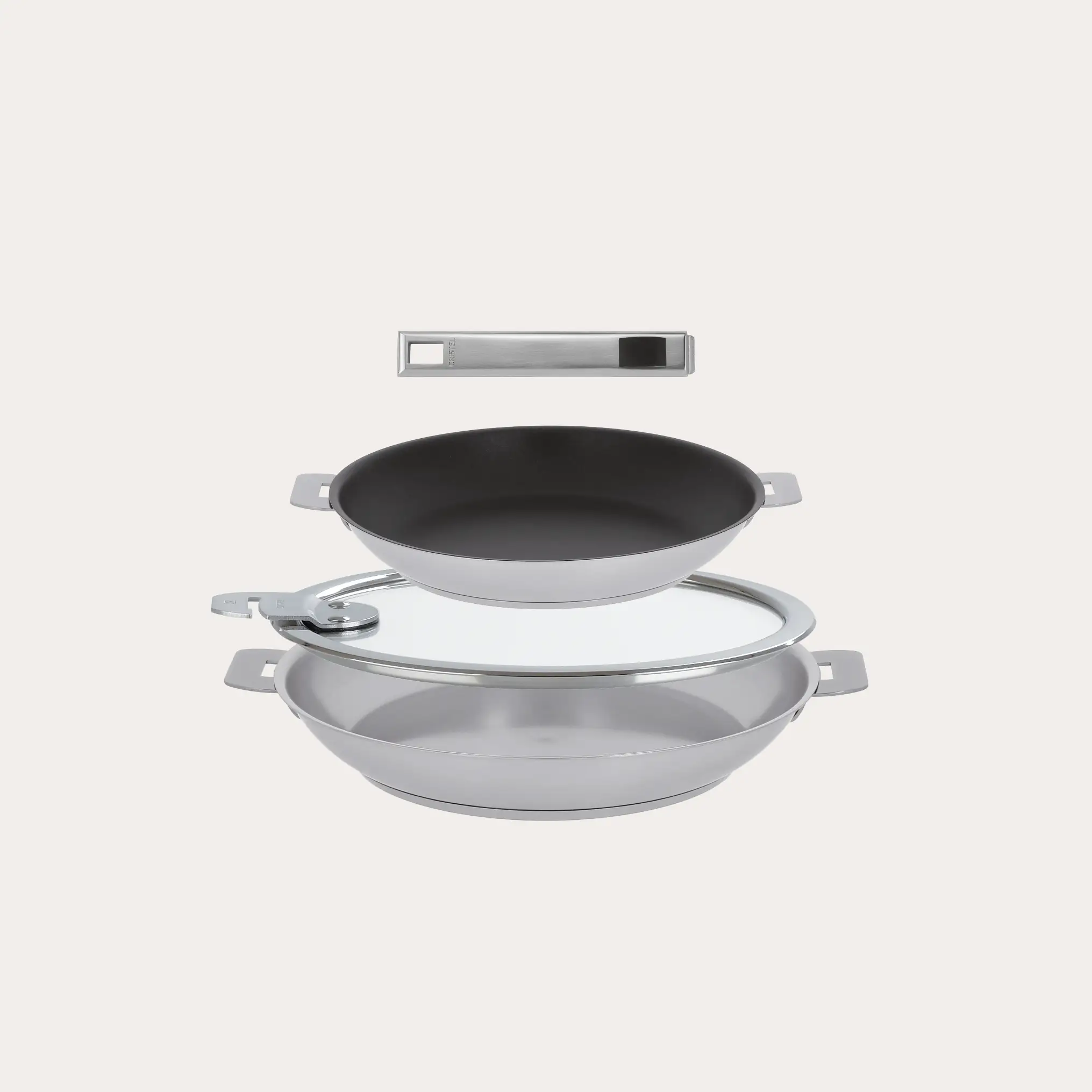 Trendy 4-Piece mixed frying pan Set High-Grade