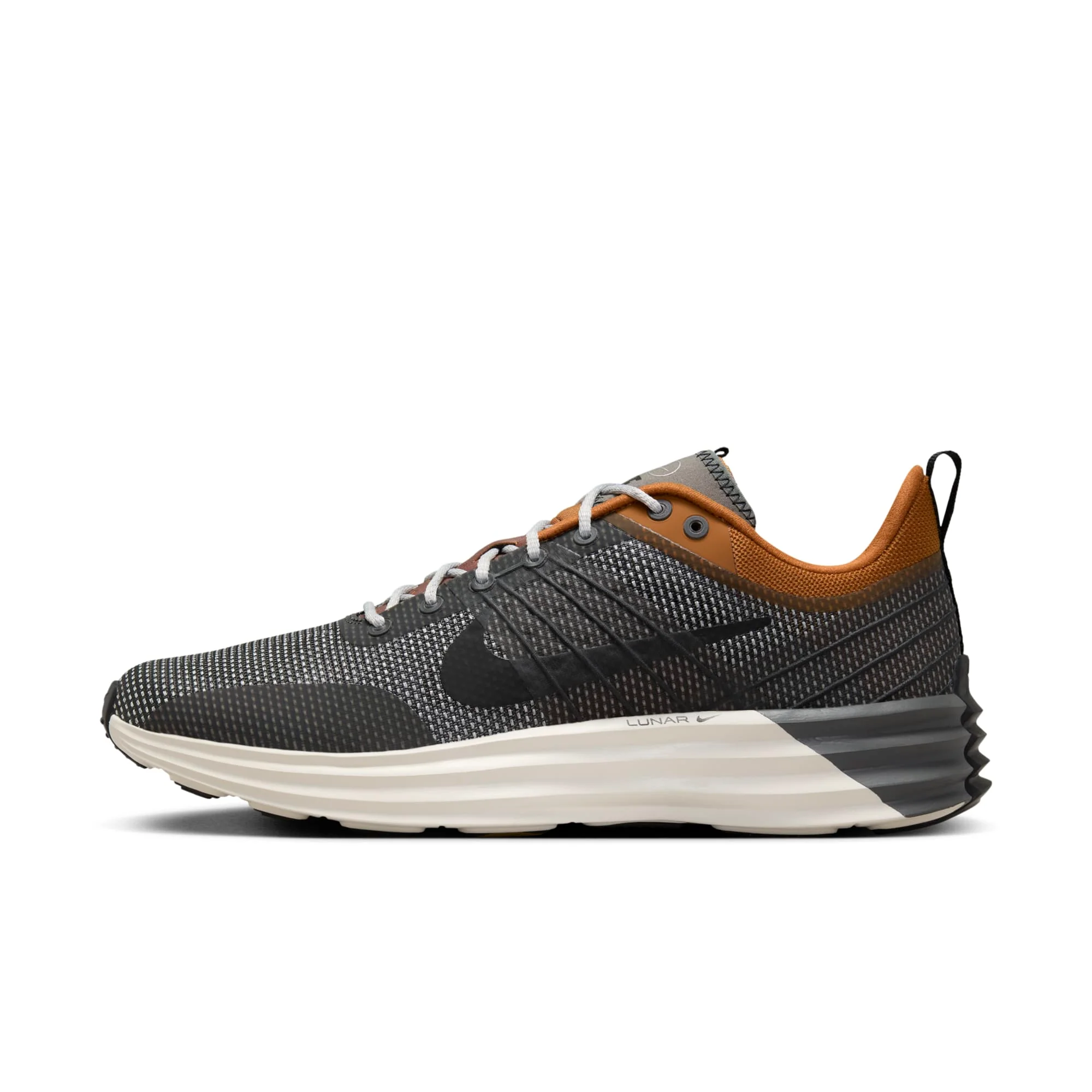 Organic Nike Men's Lunar Roam Se 'Desert Bronze Metallic Pewter Iron Grey Black' Sneakers Clean