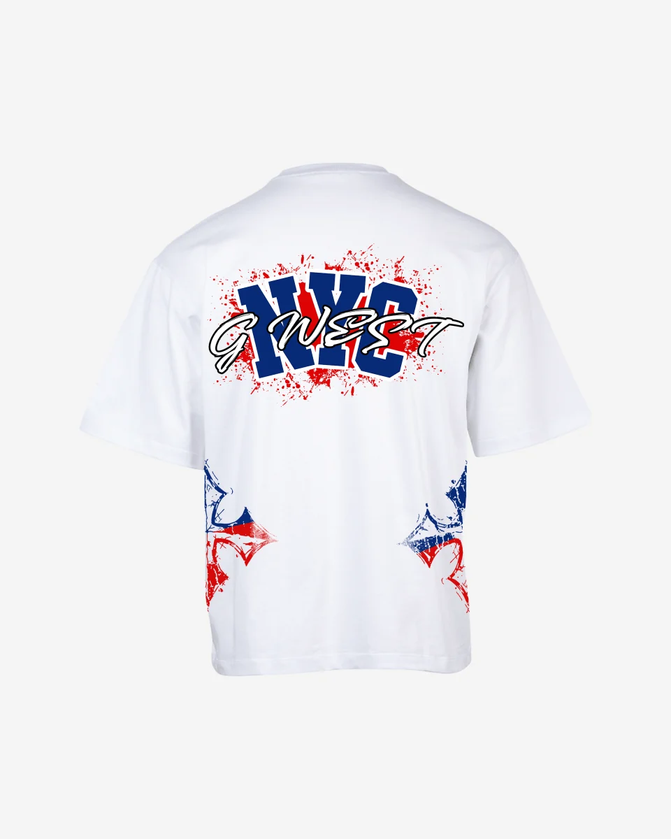 World-Class G West Nyc Blood Arch LogoÂ Oversized T-Shirts Trusted