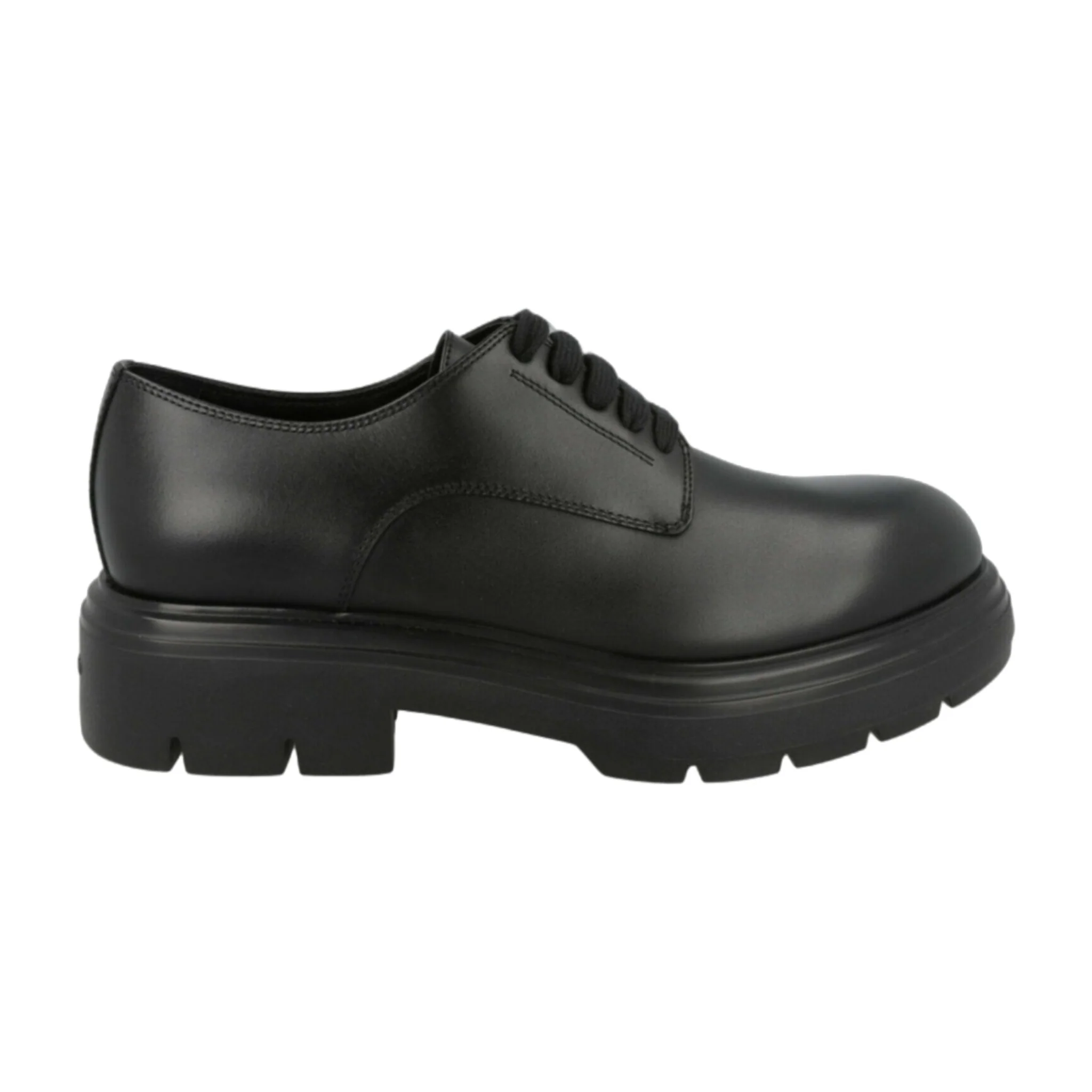 Advanced Ferragamo Devis Leather Derby Shoes High-Quality
